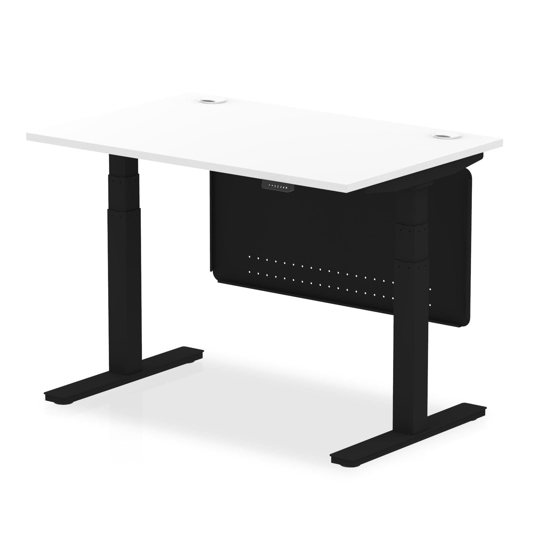 Air Height Adjustable Desk With Cable Ports With Steel Modesty Panel - Image 69