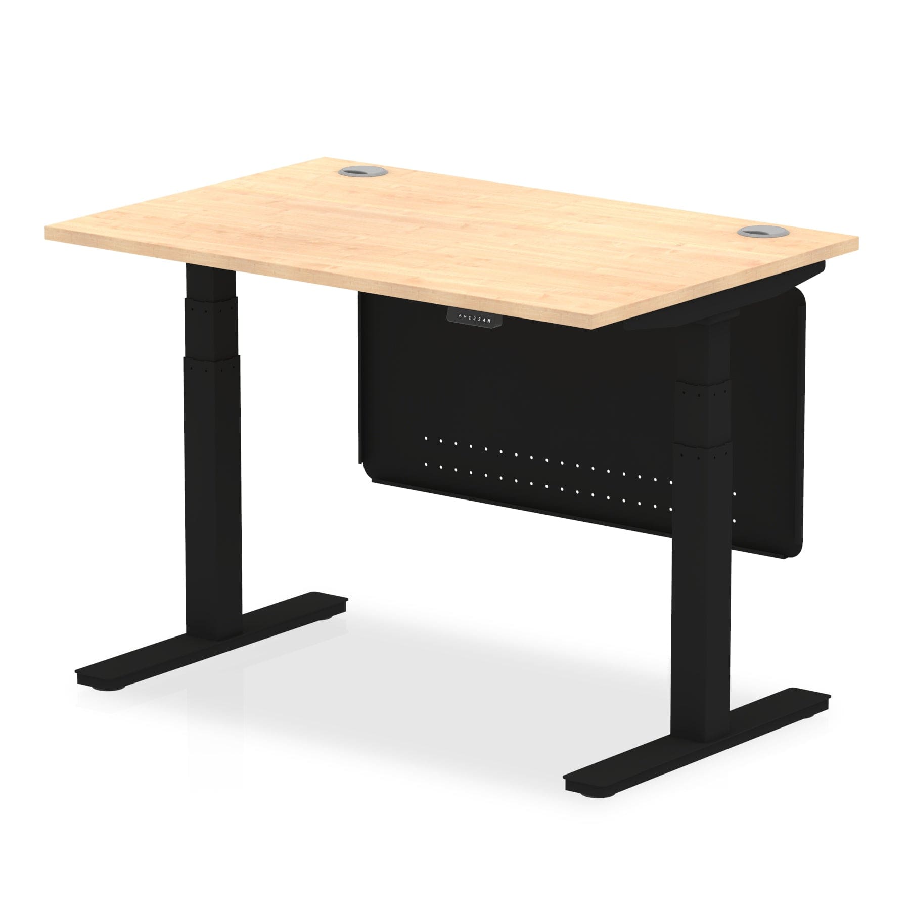 Air Height Adjustable Desk With Cable Ports With Steel Modesty Panel - Image 57