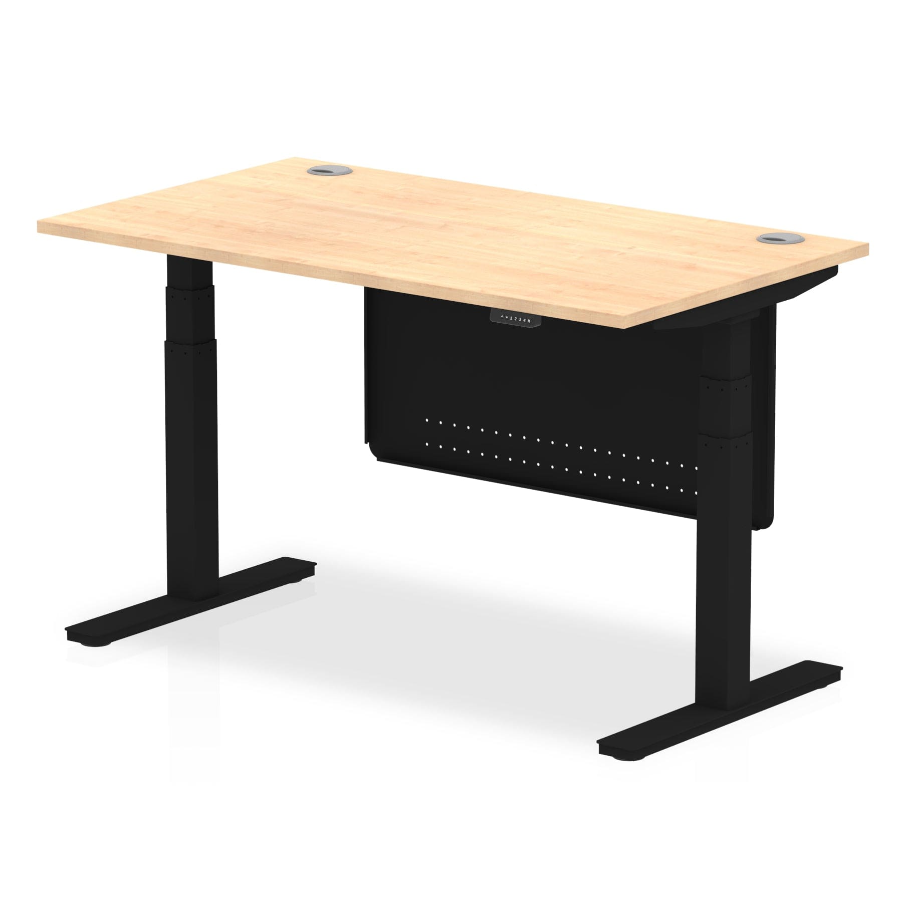 Air Height Adjustable Desk With Cable Ports With Steel Modesty Panel - Image 58