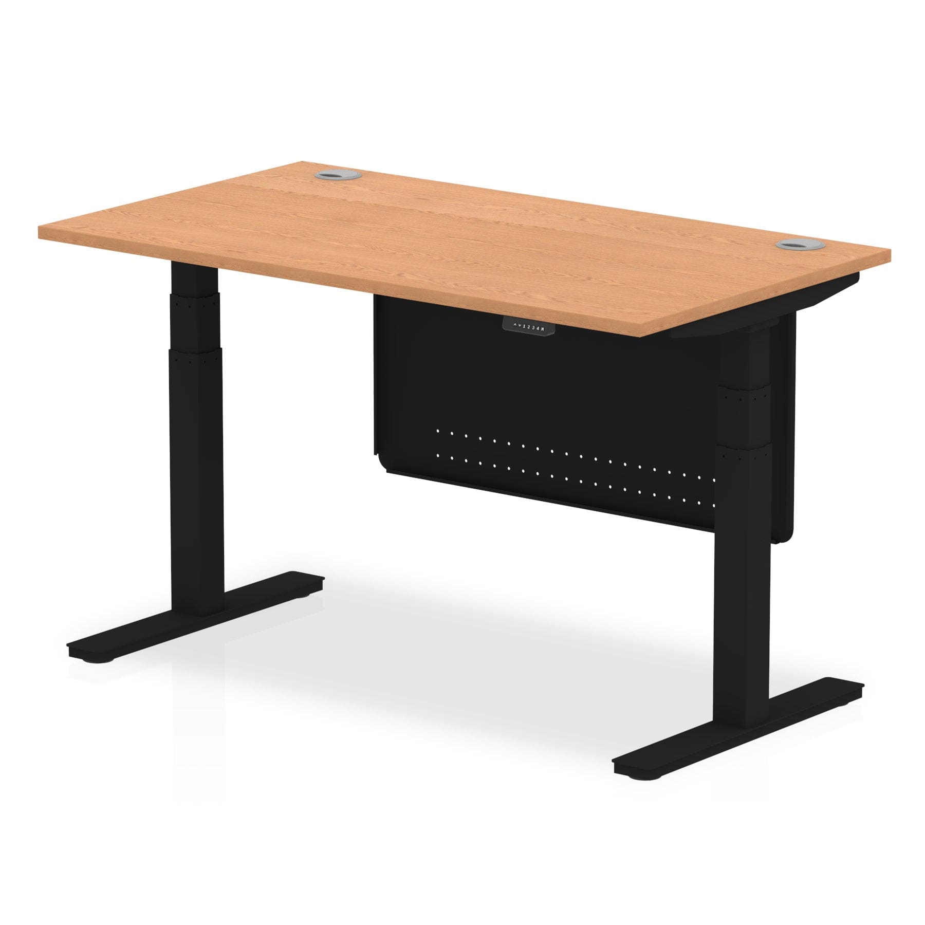 Air Height Adjustable Desk With Cable Ports With Steel Modesty Panel - Image 62