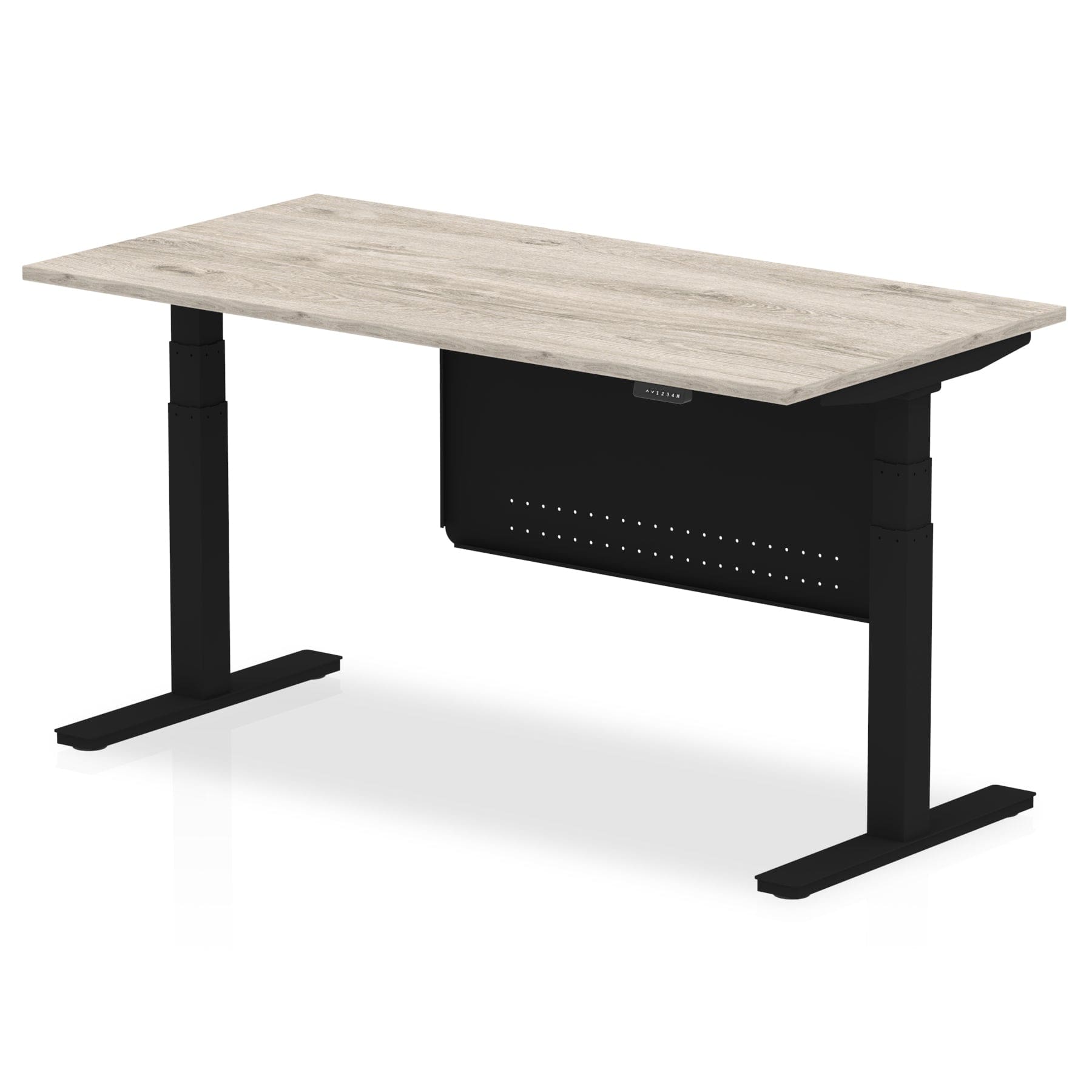 Air Height Adjustable Desk without Cable Ports with Steel Modesty Panel - Image 58
