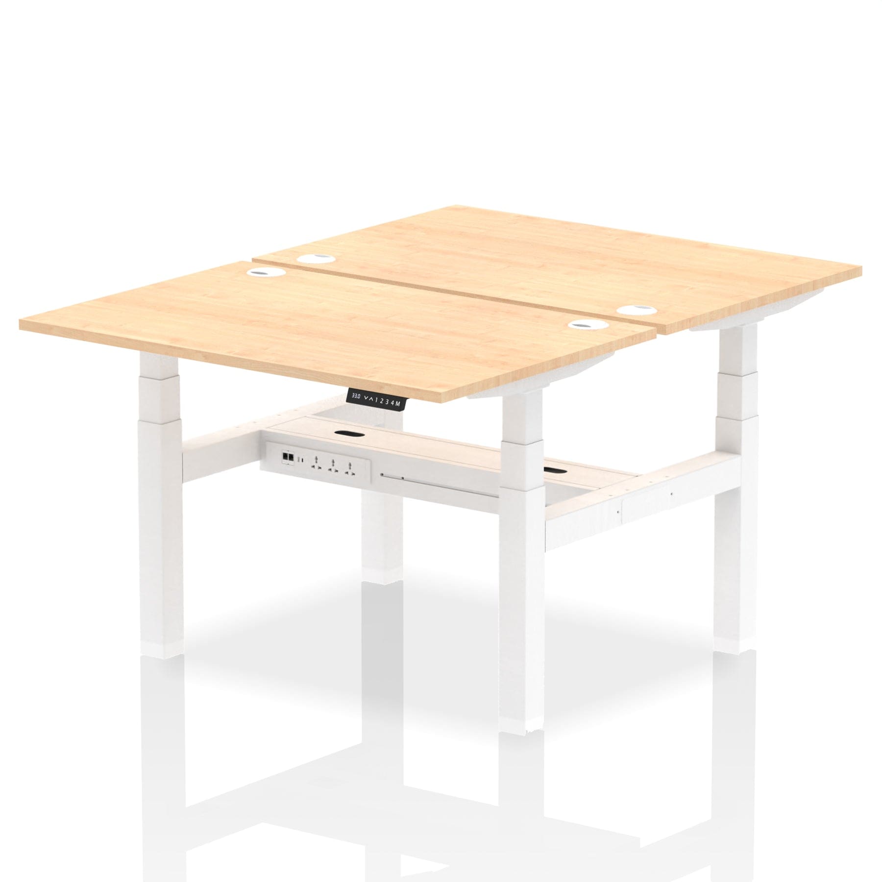 Air Back-to-Back Height Adjustable Bench Desk - 2 Person - Image 9