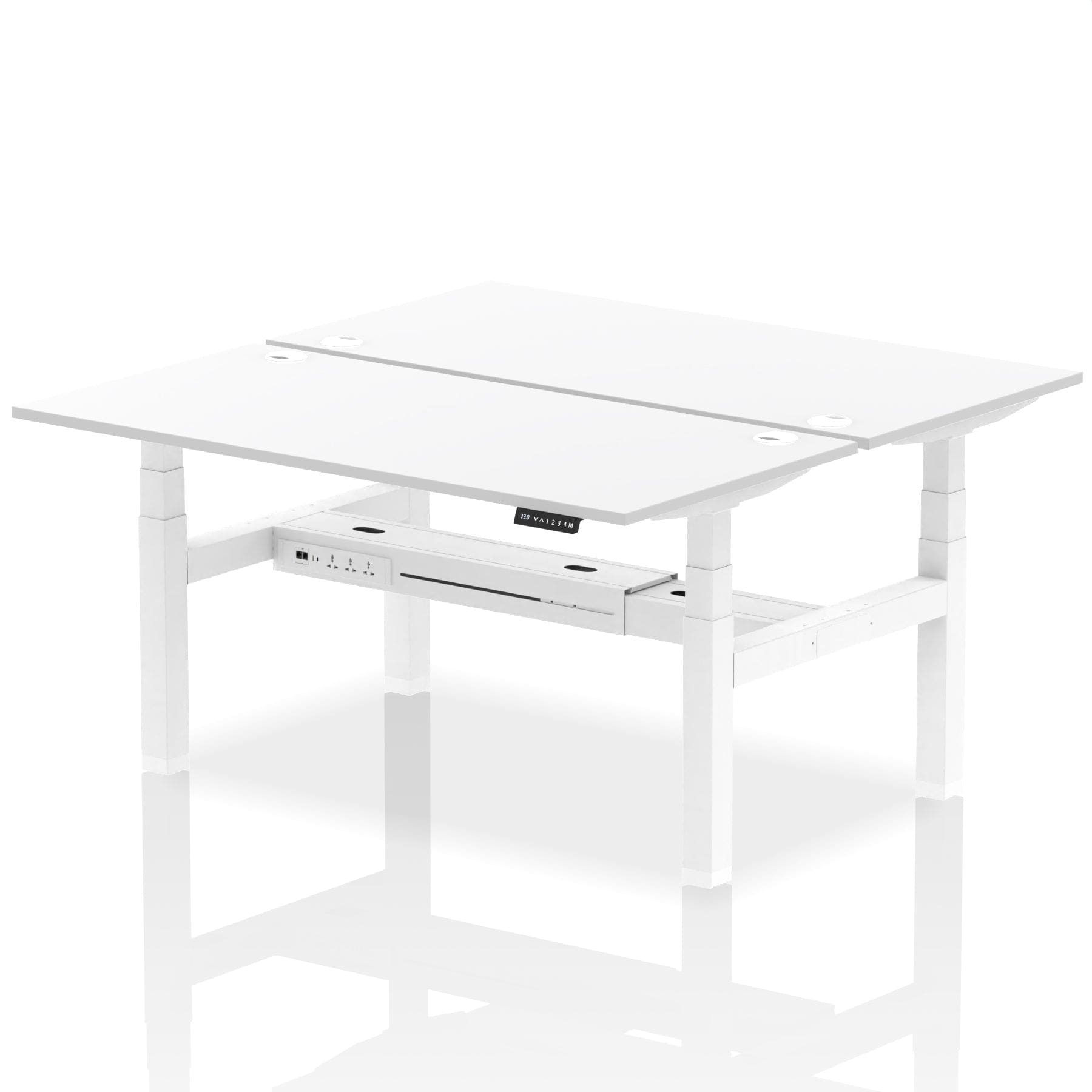 Air Back-to-Back Height Adjustable Bench Desk - 2 Person - Image 54