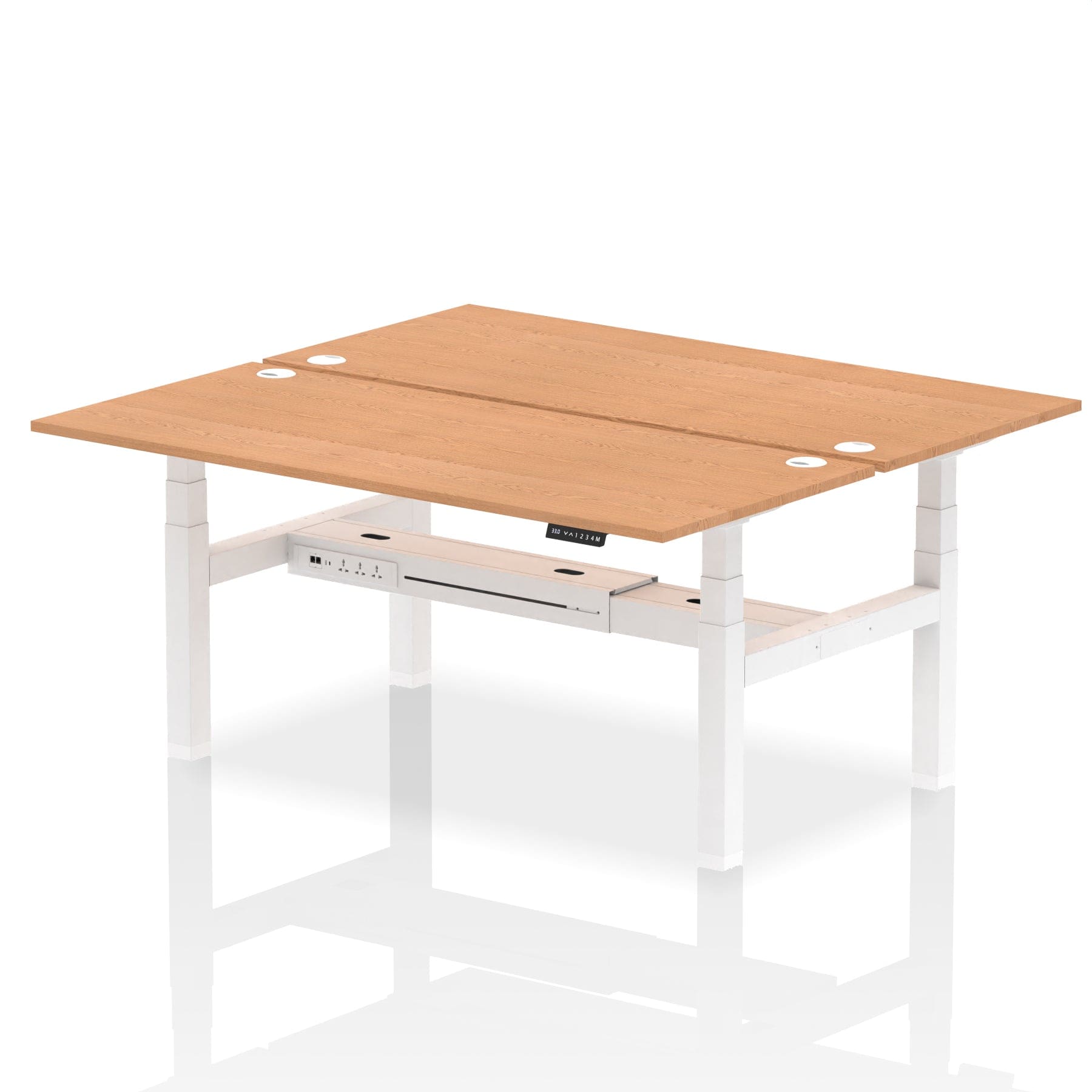 Air Back-to-Back Height Adjustable Bench Desk - 2 Person - Image 66