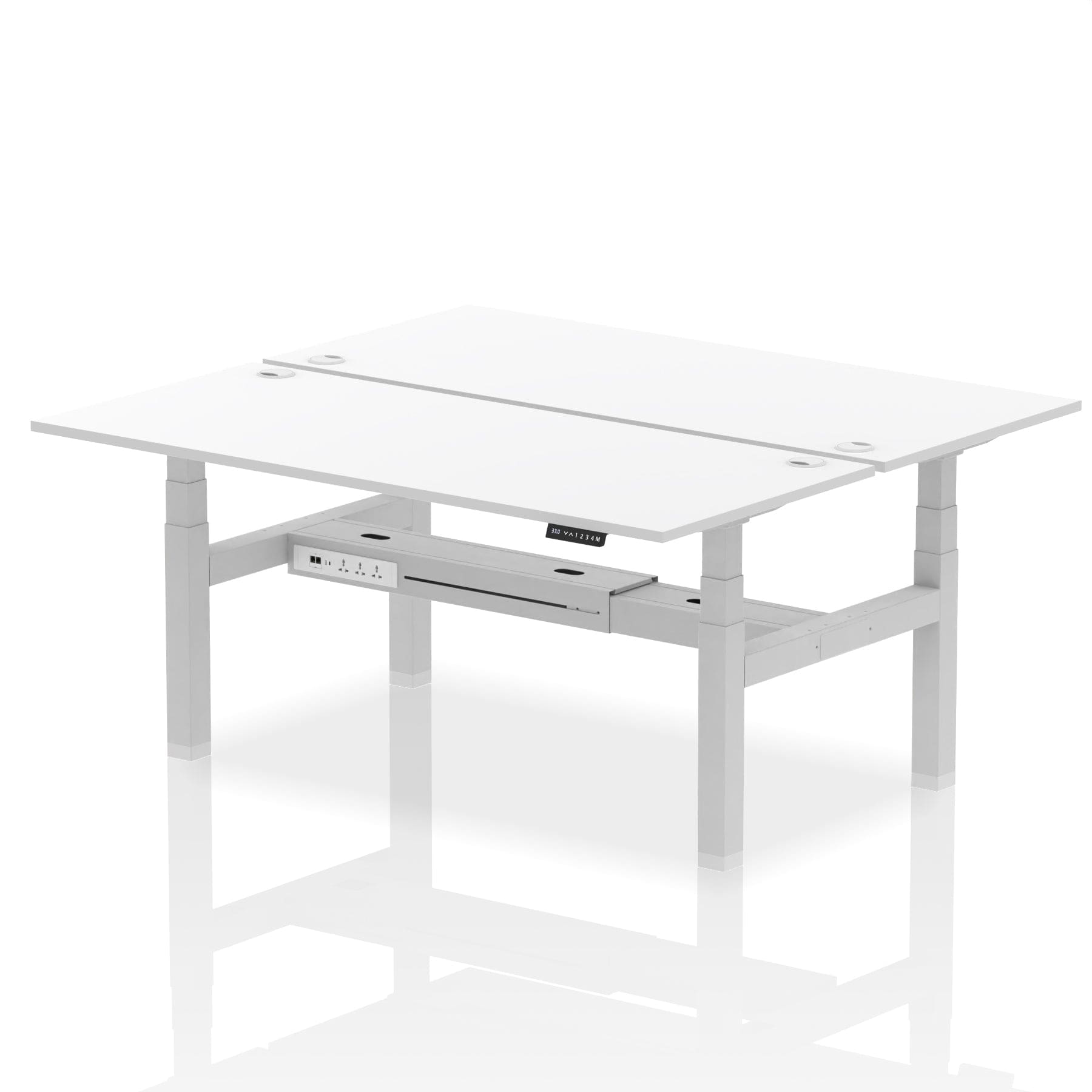 Air Back-to-Back Height Adjustable Bench Desk - 2 Person - Image 71