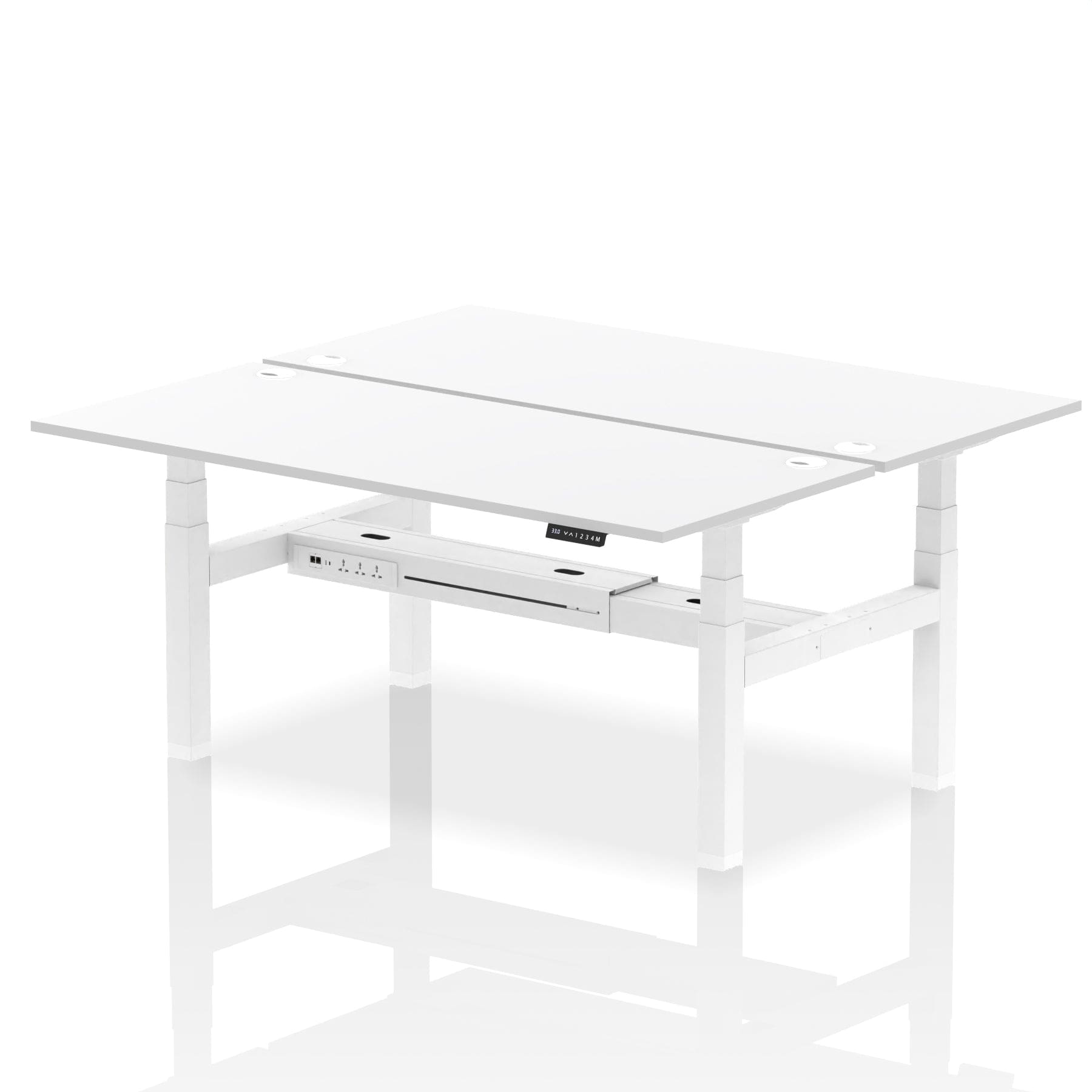 Air Back-to-Back Height Adjustable Bench Desk - 2 Person - Image 72