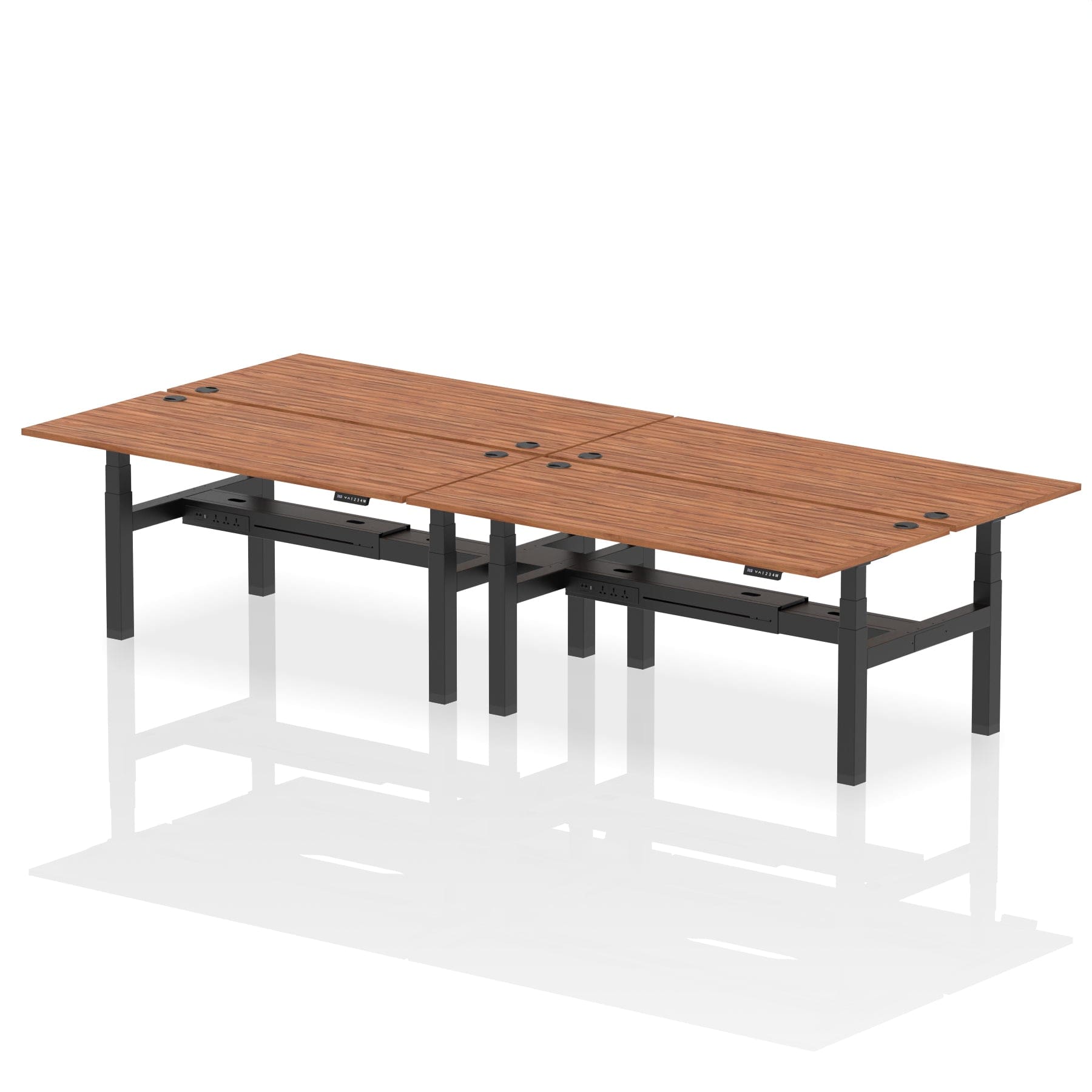 Air Back-to-Back Height Adjustable Bench Desk - 4 Person - Image 67