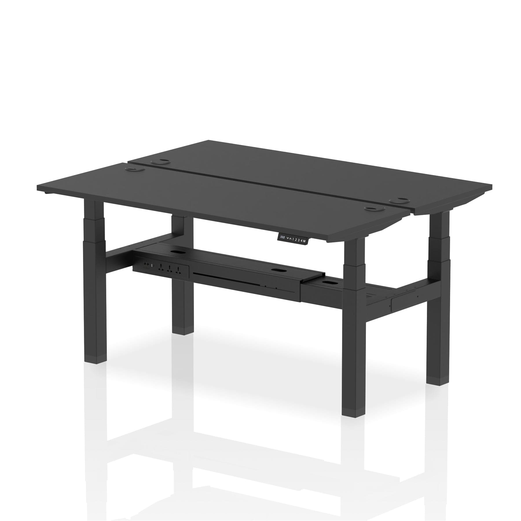 Air Back-to-Back Slimline Height Adjustable Bench Desk - 2 Person - Image 79