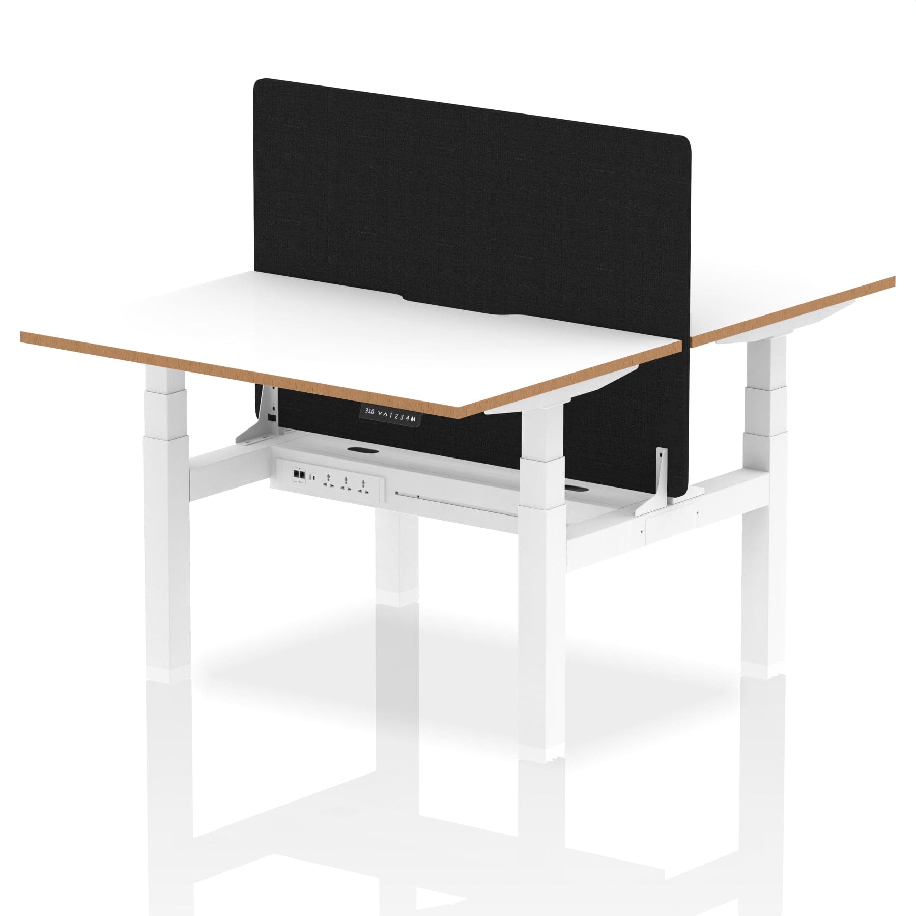 Oslo Air Back-to-Back Height Adjustable Bench Desk - Image 4