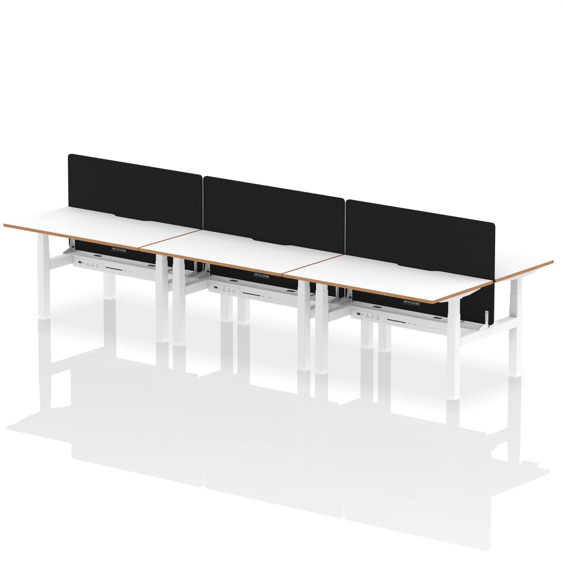 Oslo Air Back-to-Back Height Adjustable Bench Desk - Image 12
