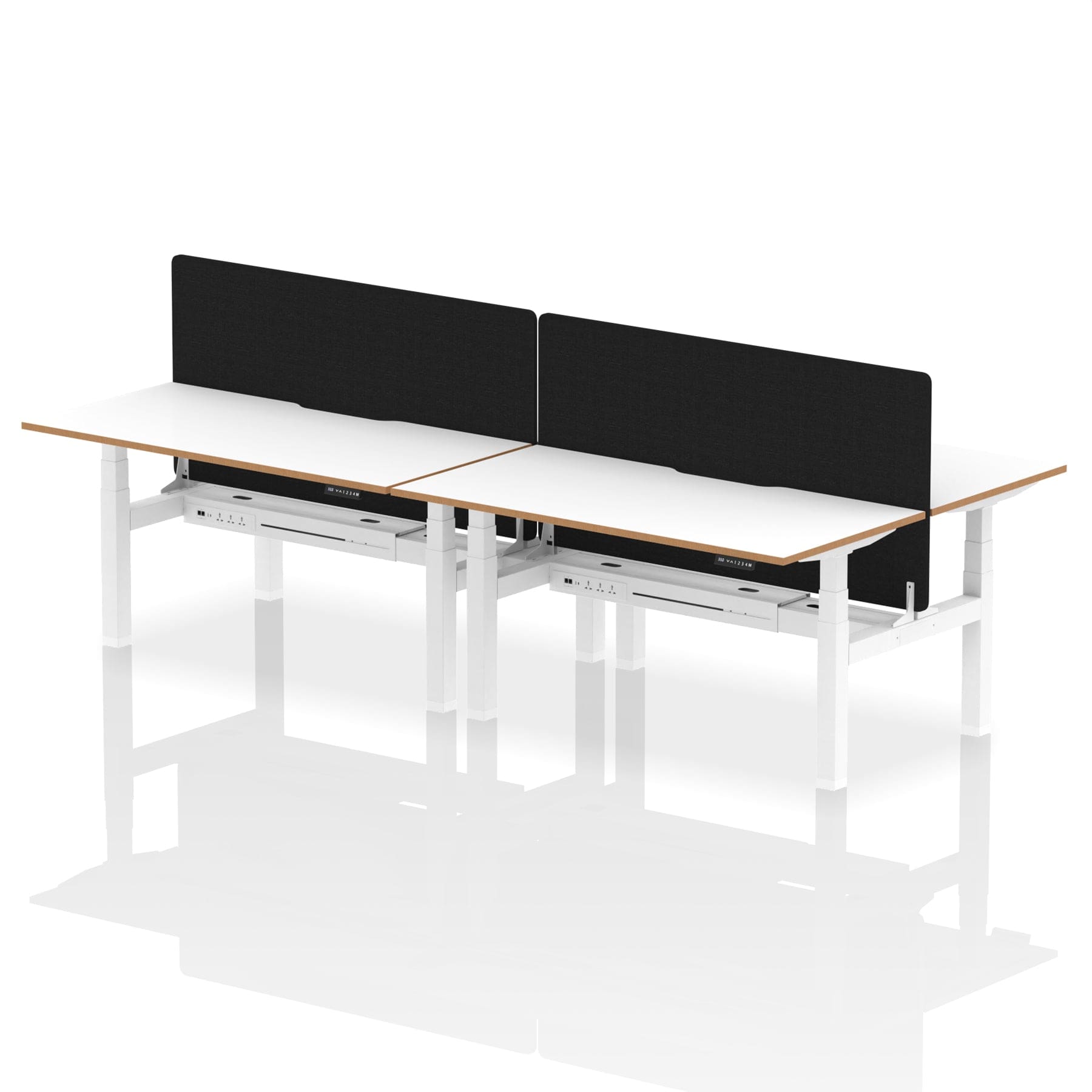 Oslo Air Back-to-Back Height Adjustable Bench Desk - Image 17