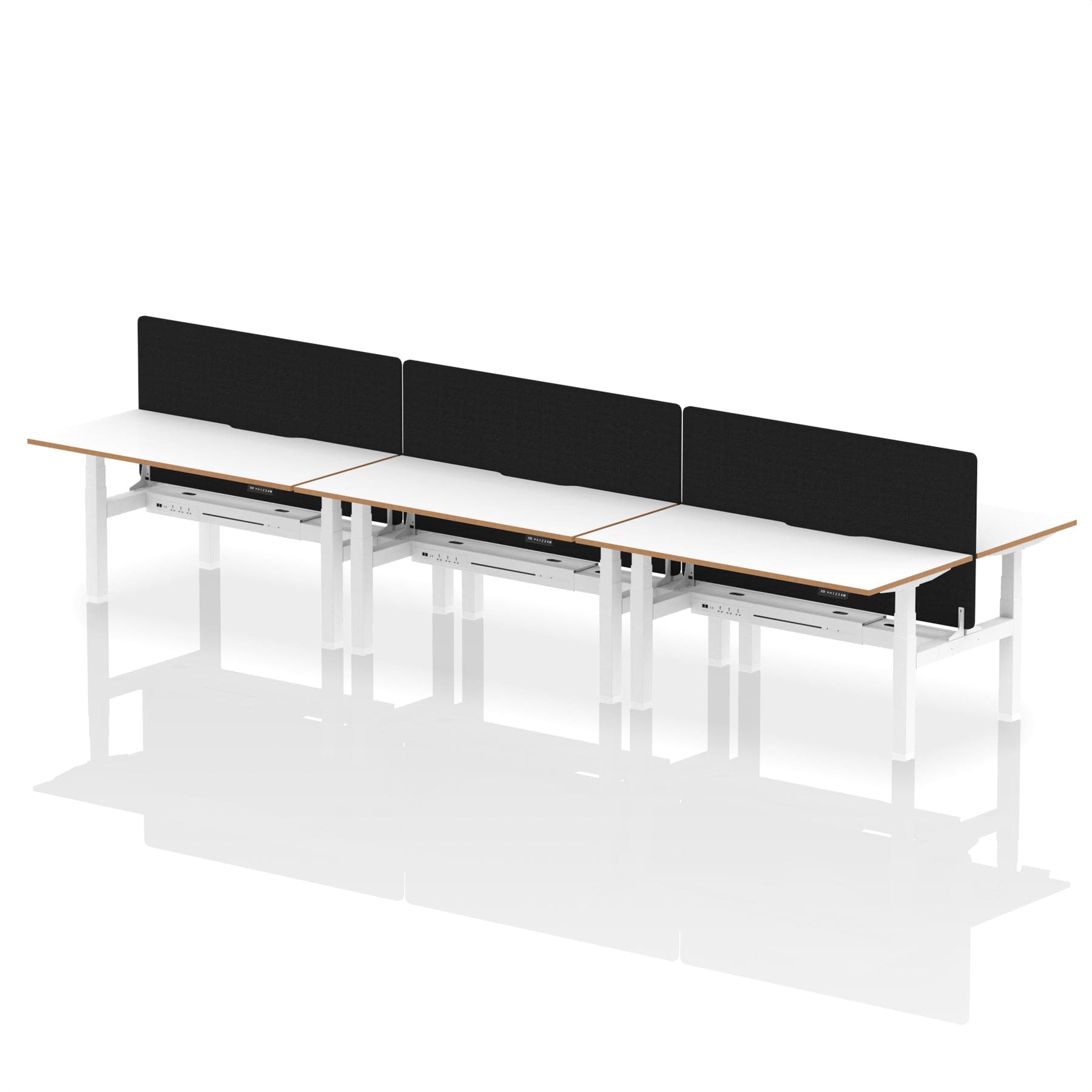 Oslo Air Back-to-Back Height Adjustable Bench Desk - Image 18