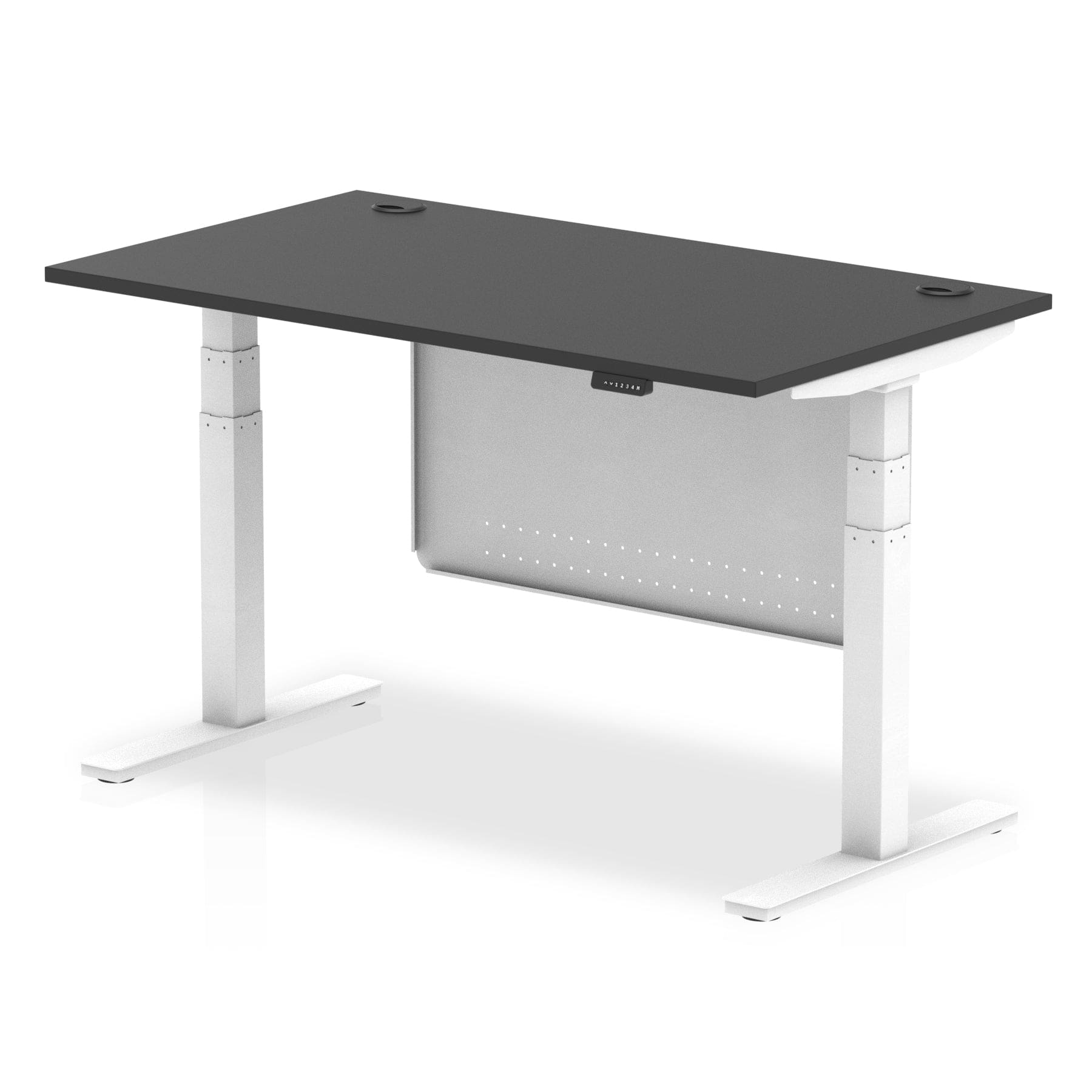 Air Height Adjustable Desk With Cable Ports With Steel Modesty Panel - Image 78