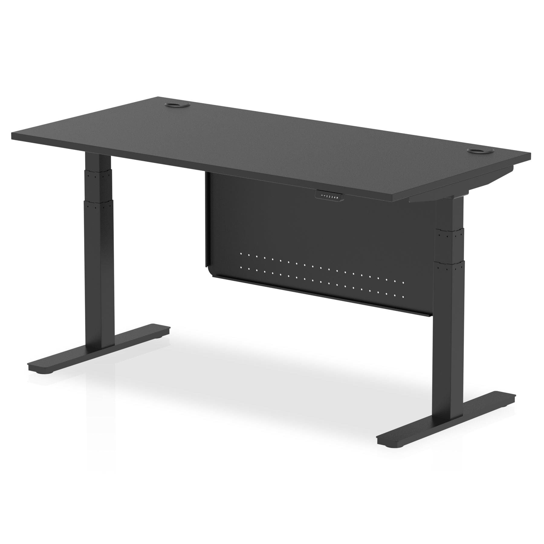 Air Height Adjustable Desk With Cable Ports With Steel Modesty Panel - Image 79
