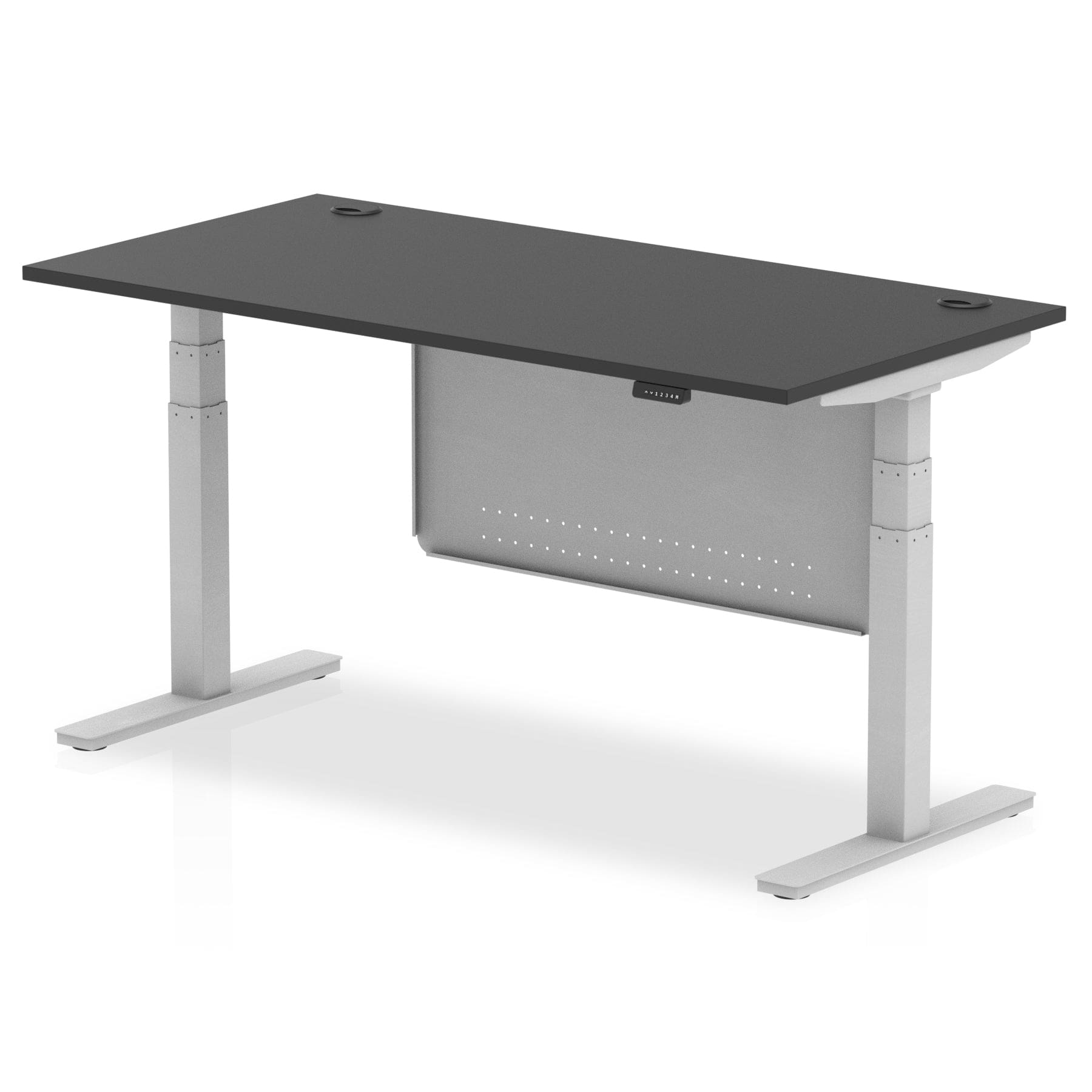 Air Height Adjustable Desk With Cable Ports With Steel Modesty Panel - Image 80