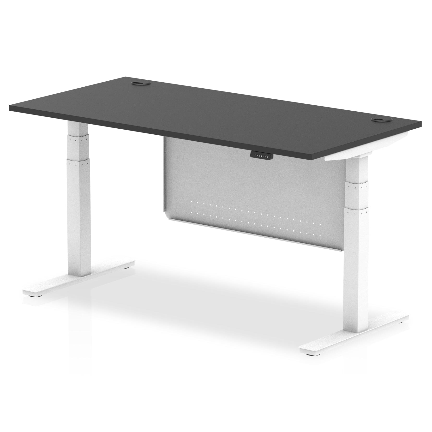 Air Height Adjustable Desk With Cable Ports With Steel Modesty Panel - Image 81