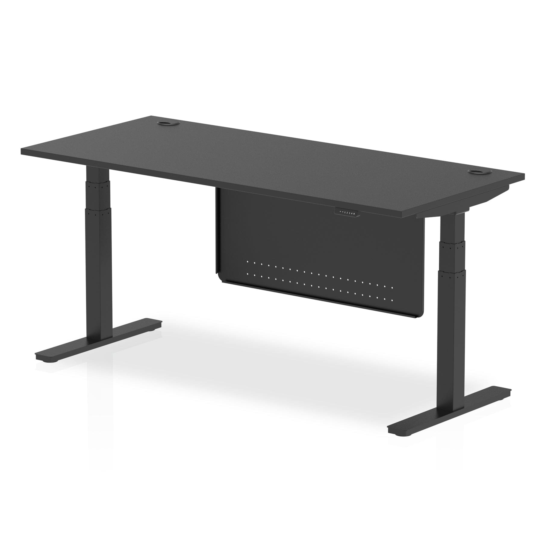 Air Height Adjustable Desk With Cable Ports With Steel Modesty Panel - Image 82
