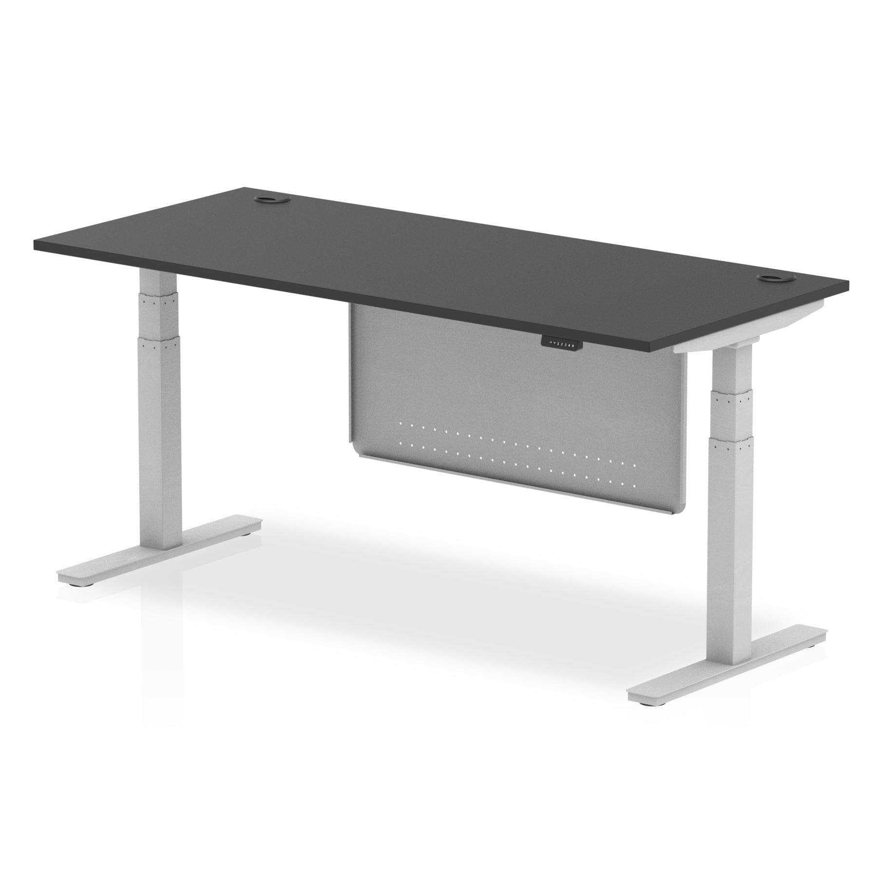Air Height Adjustable Desk With Cable Ports With Steel Modesty Panel - Image 83