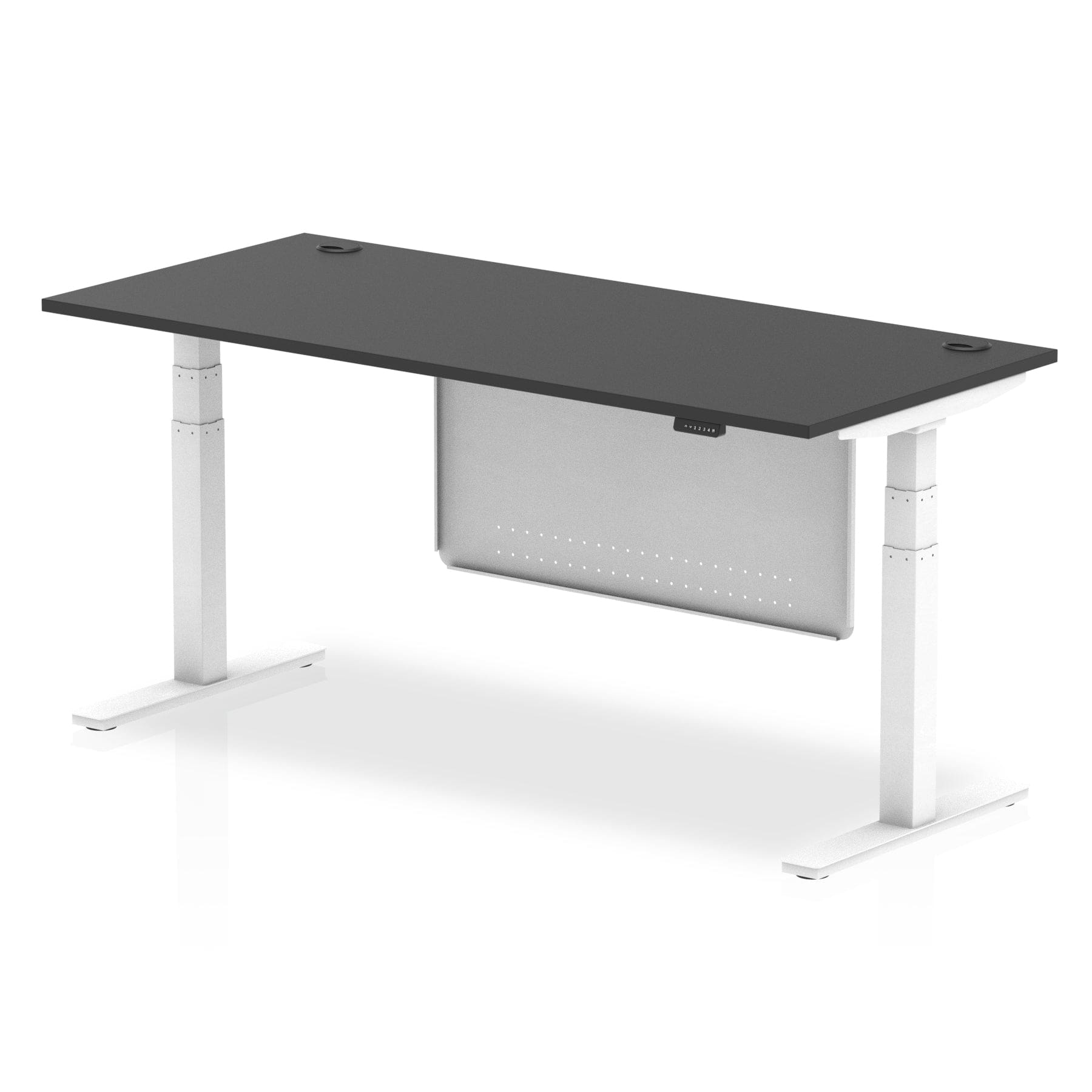 Air Height Adjustable Desk With Cable Ports With Steel Modesty Panel - Image 84