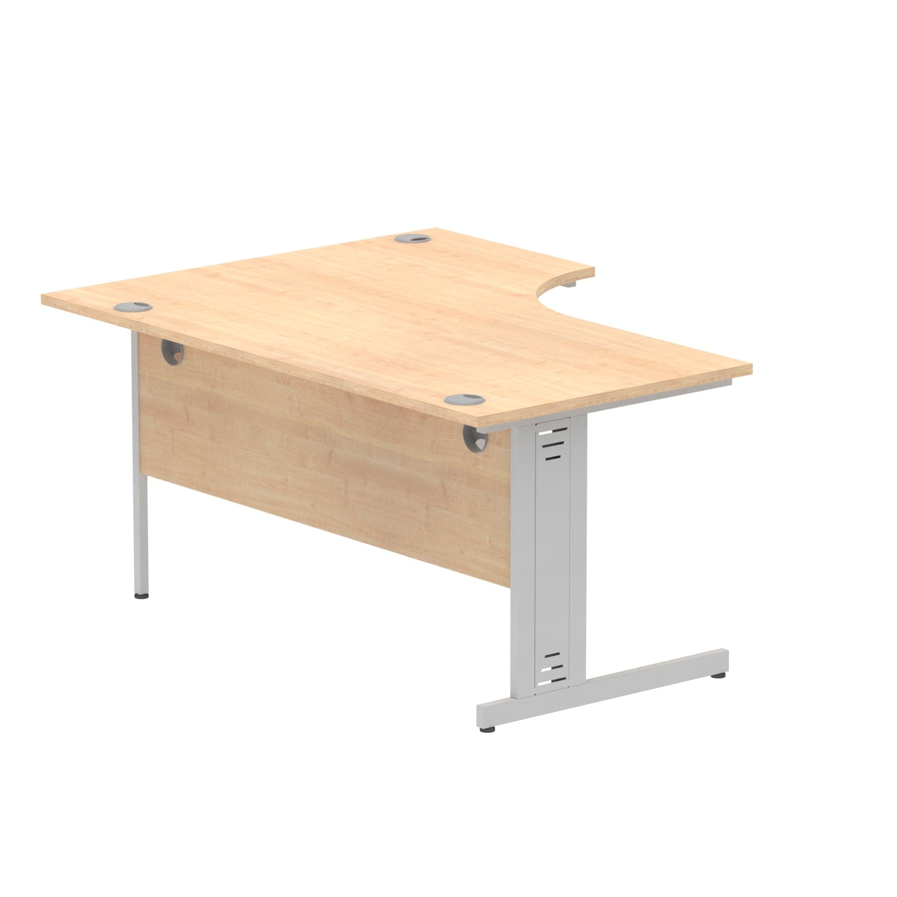 Impulse 1600mm Left Crescent Desk Cable Managed Leg - Image 35