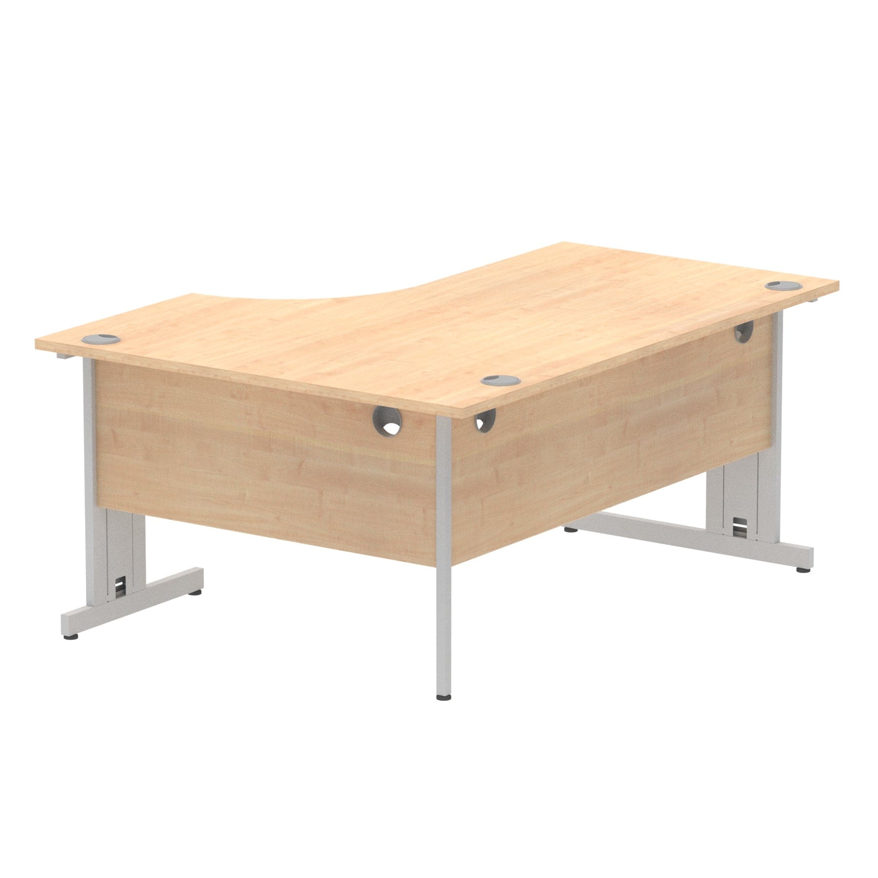 Impulse 1600mm Left Crescent Desk Cable Managed Leg - Image 37