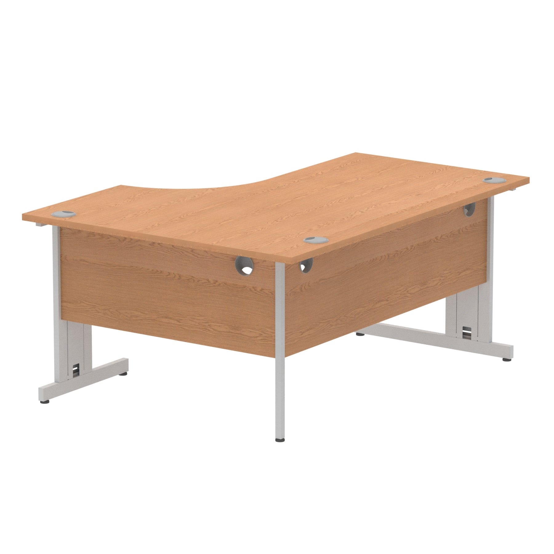 Impulse 1600mm Left Crescent Desk Cable Managed Leg - Image 44