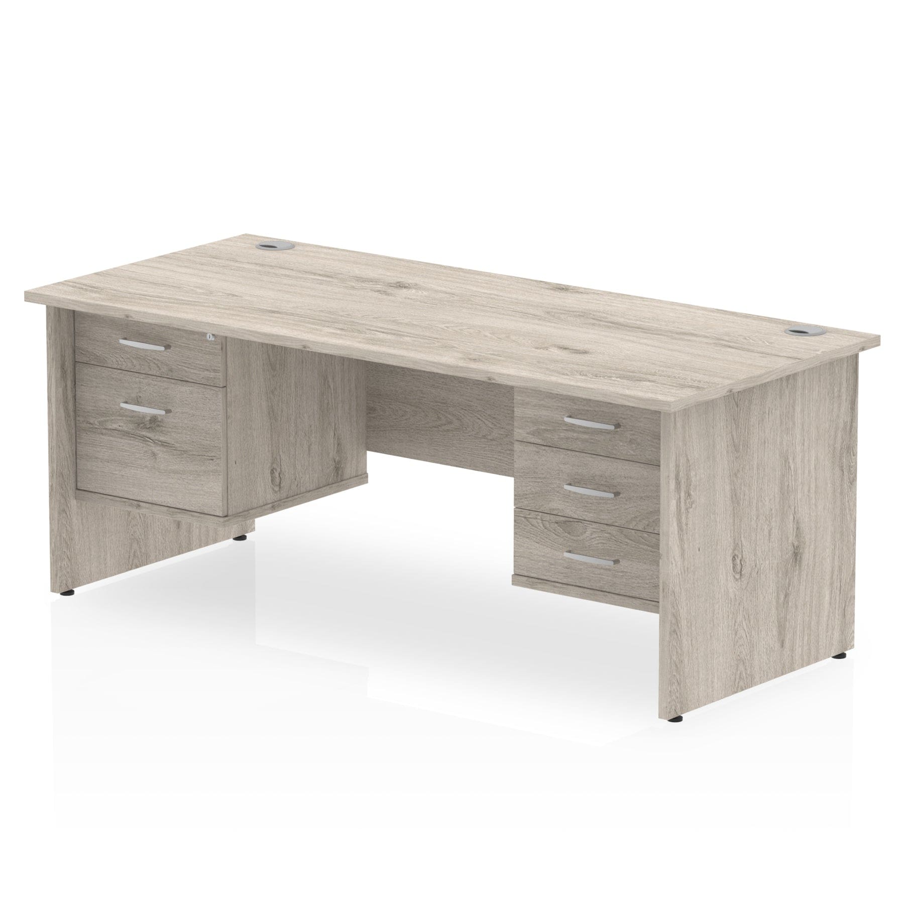 Impulse 1800mm Panel End Straight Desk With Two Fixed Pedestal - Image 5