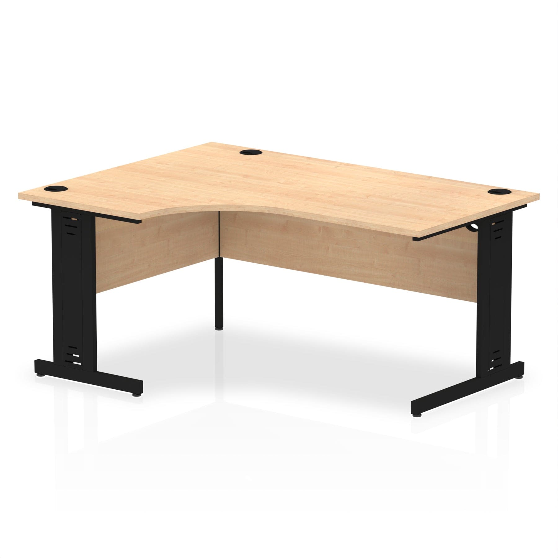 Impulse 1600mm Left Crescent Desk Cable Managed Leg - Image 57