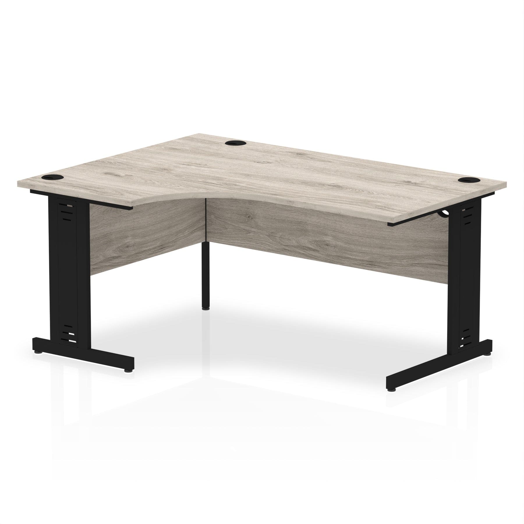 Impulse 1600mm Left Crescent Desk Cable Managed Leg - Image 56