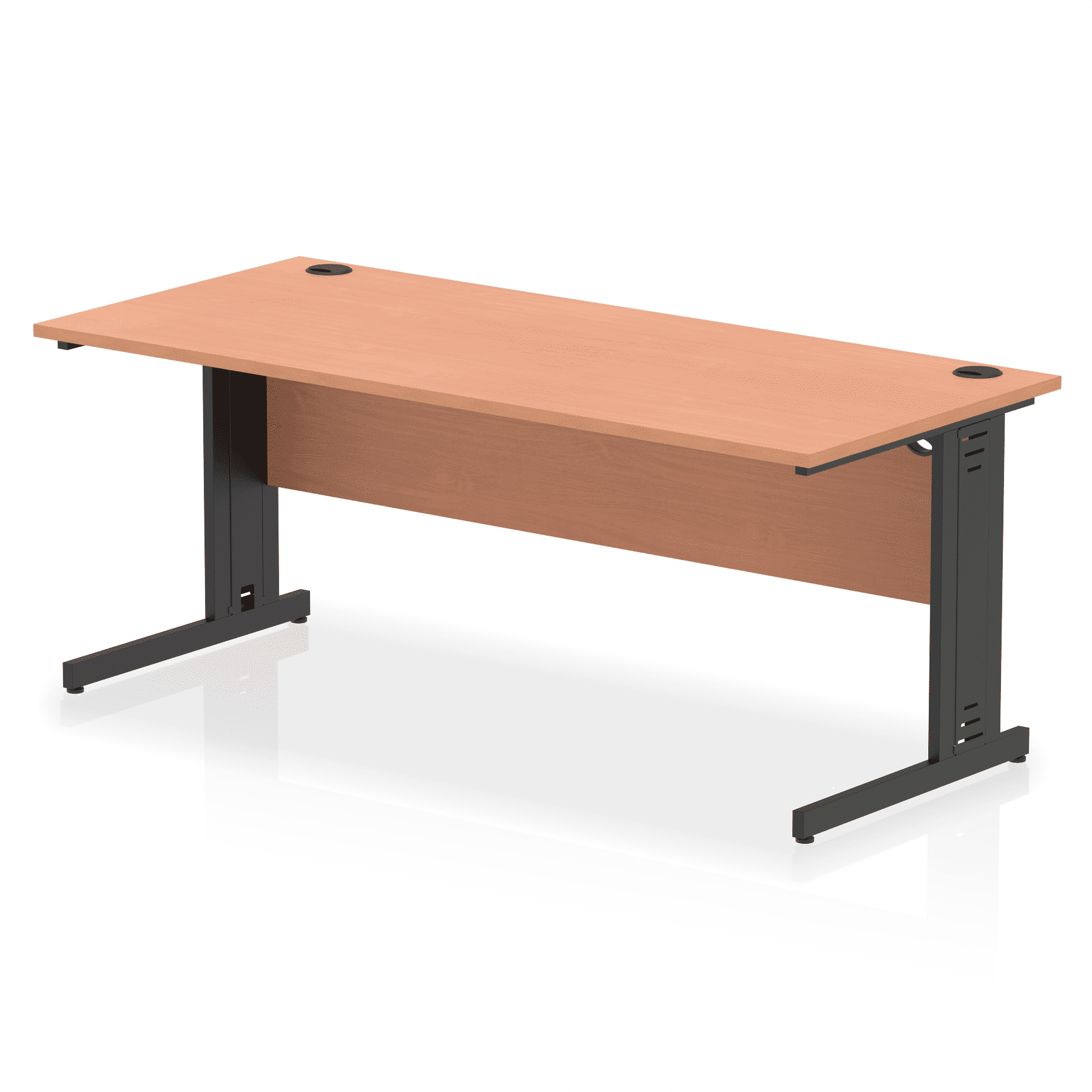 Impulse 1800mm Straight Desk Cable Managed Leg - Image 100