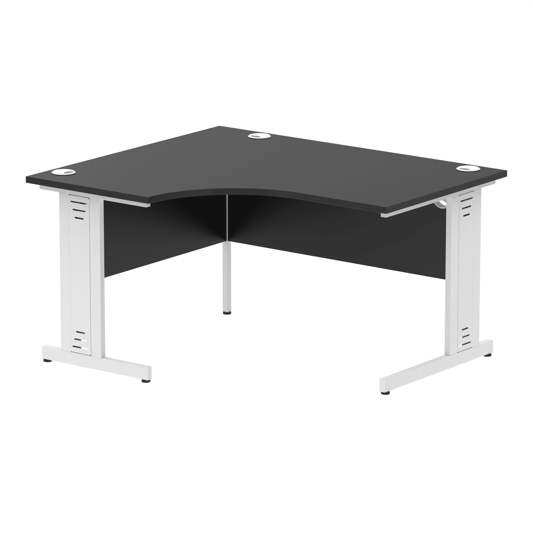 Impulse 1400mm Left Crescent Desk Cable Managed Leg - Image 21