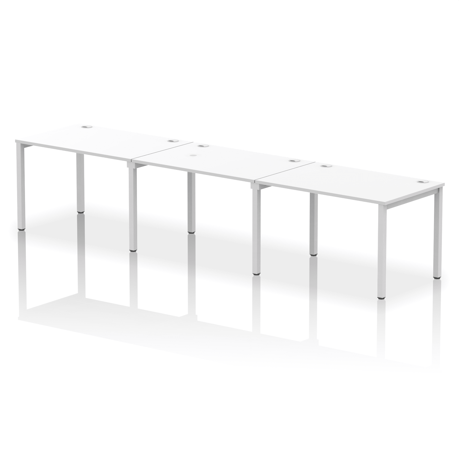 Impulse Single Row Bench Desk - 3 Person - Image 11