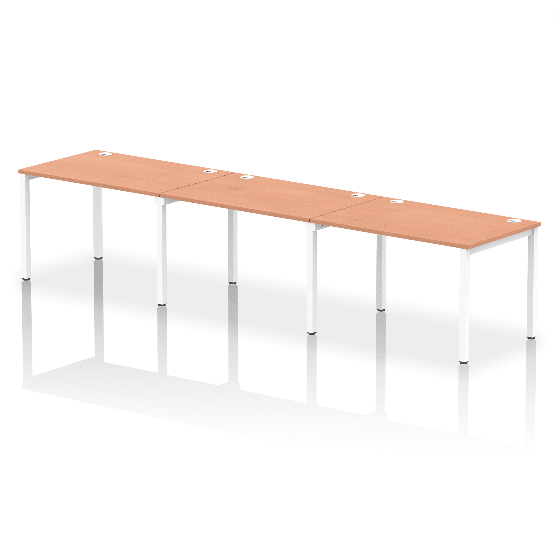 Impulse Single Row Bench Desk - 3 Person - Image 2