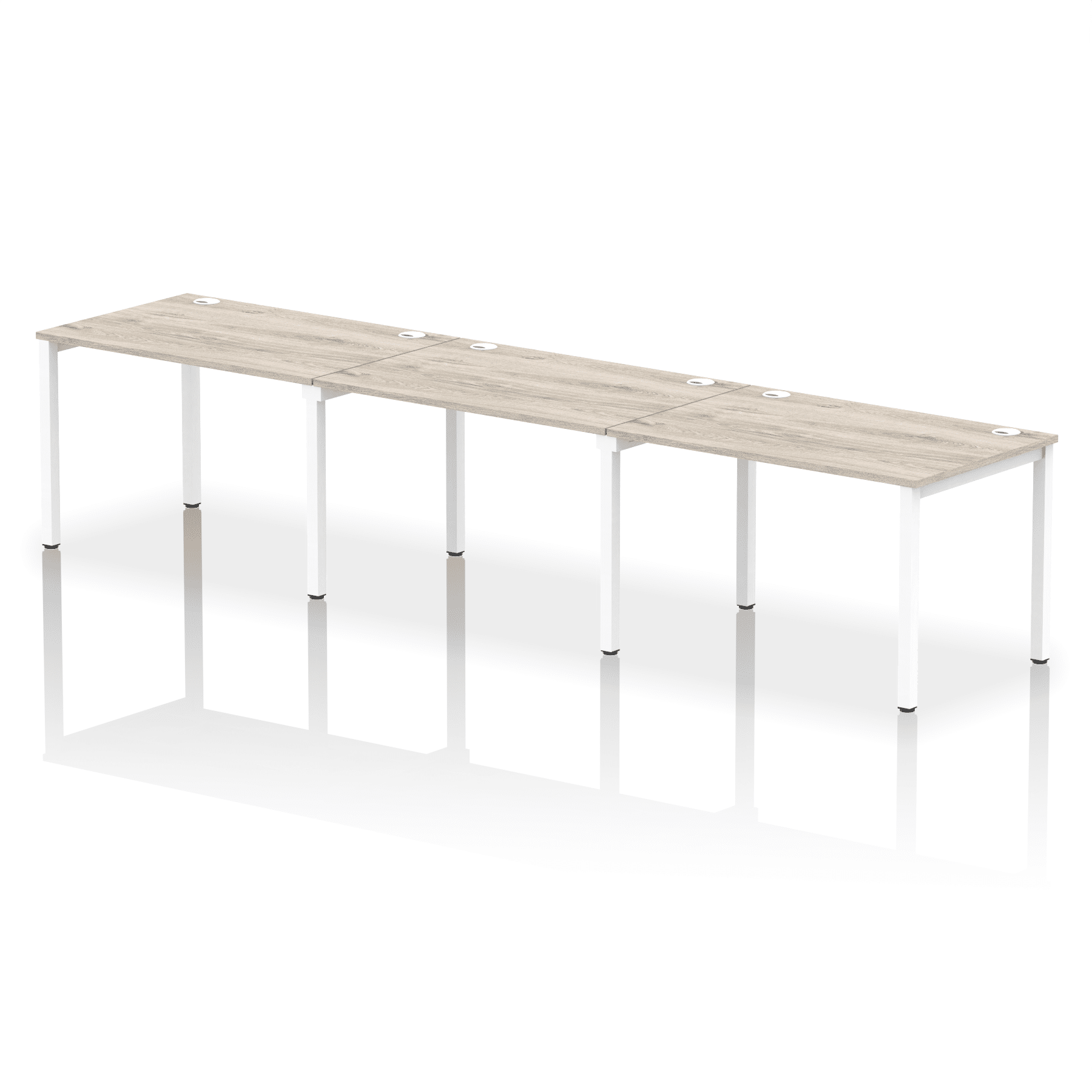 Impulse Single Row Bench Desk - 3 Person - Image 4