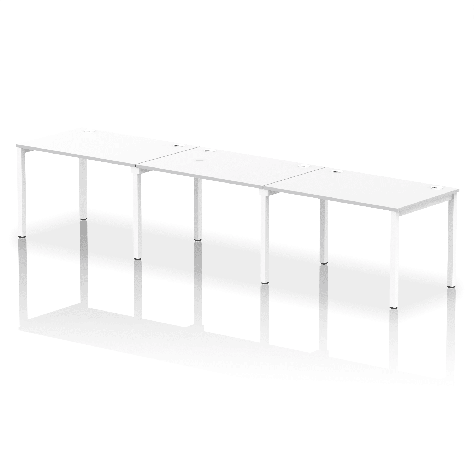 Impulse Single Row Bench Desk - 3 Person - Image 12