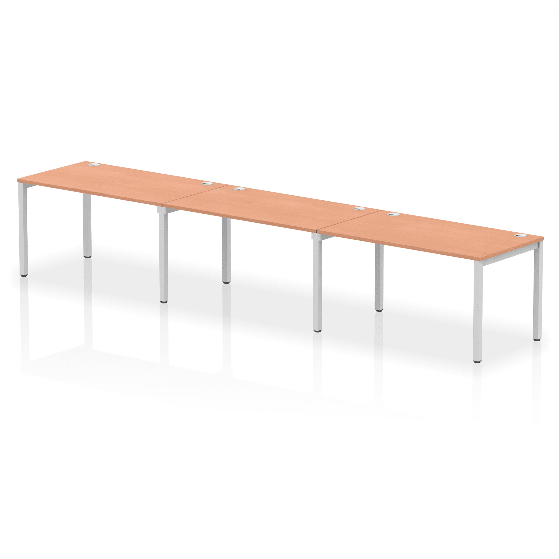 Impulse Single Row Bench Desk - 3 Person - Image 13