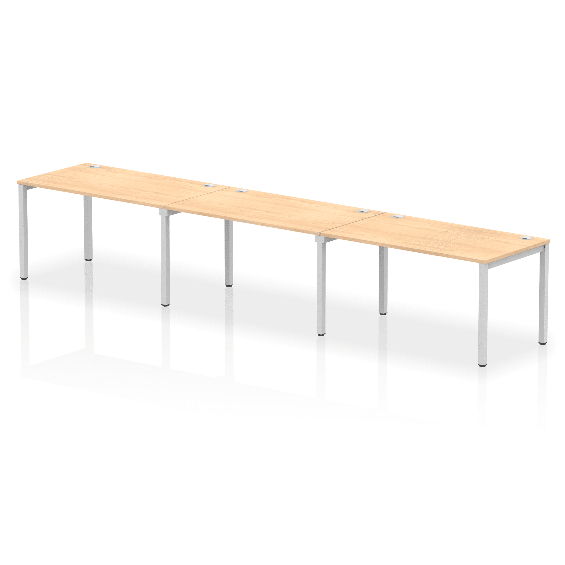 Impulse Single Row Bench Desk - 3 Person - Image 17