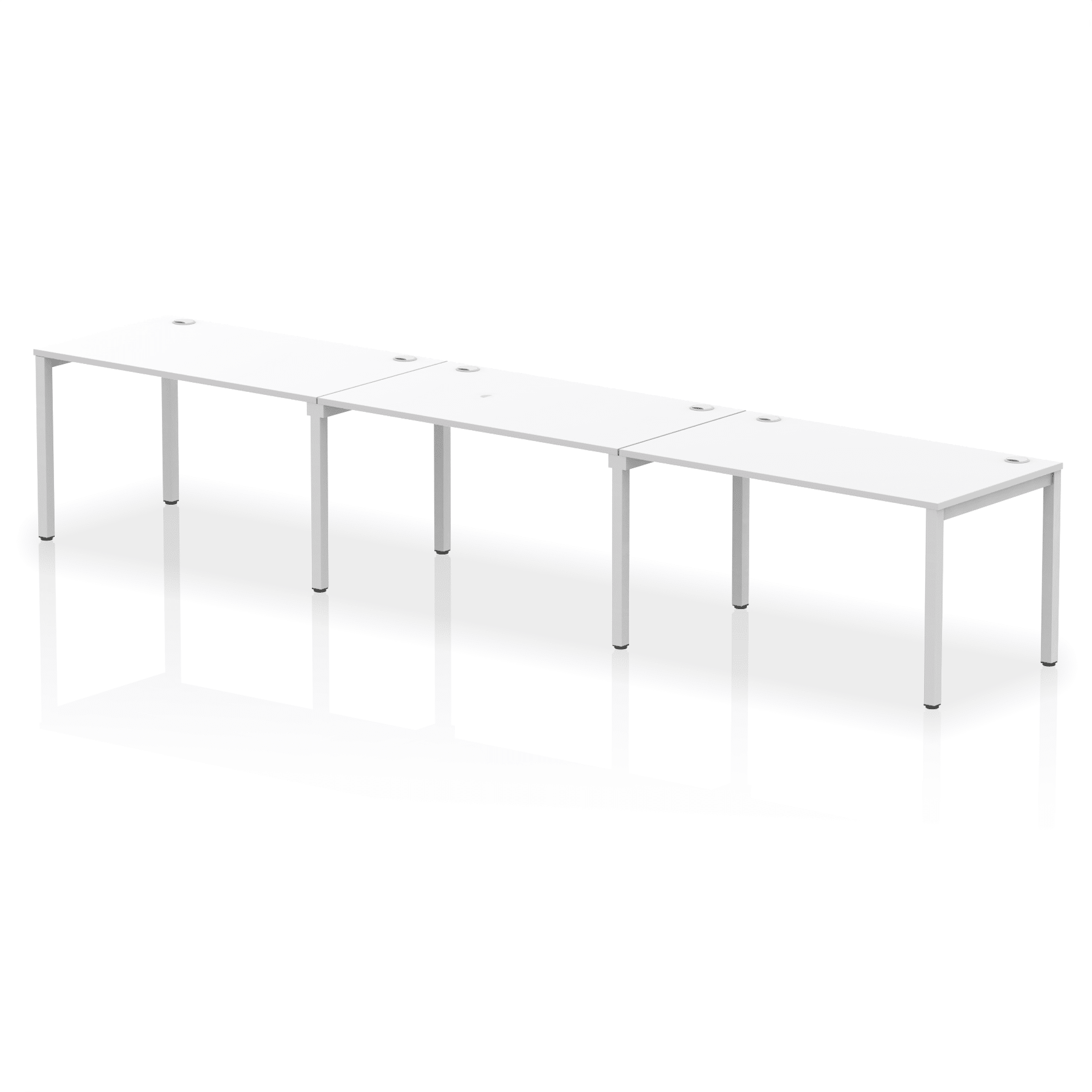 Impulse Single Row Bench Desk - 3 Person - Image 23