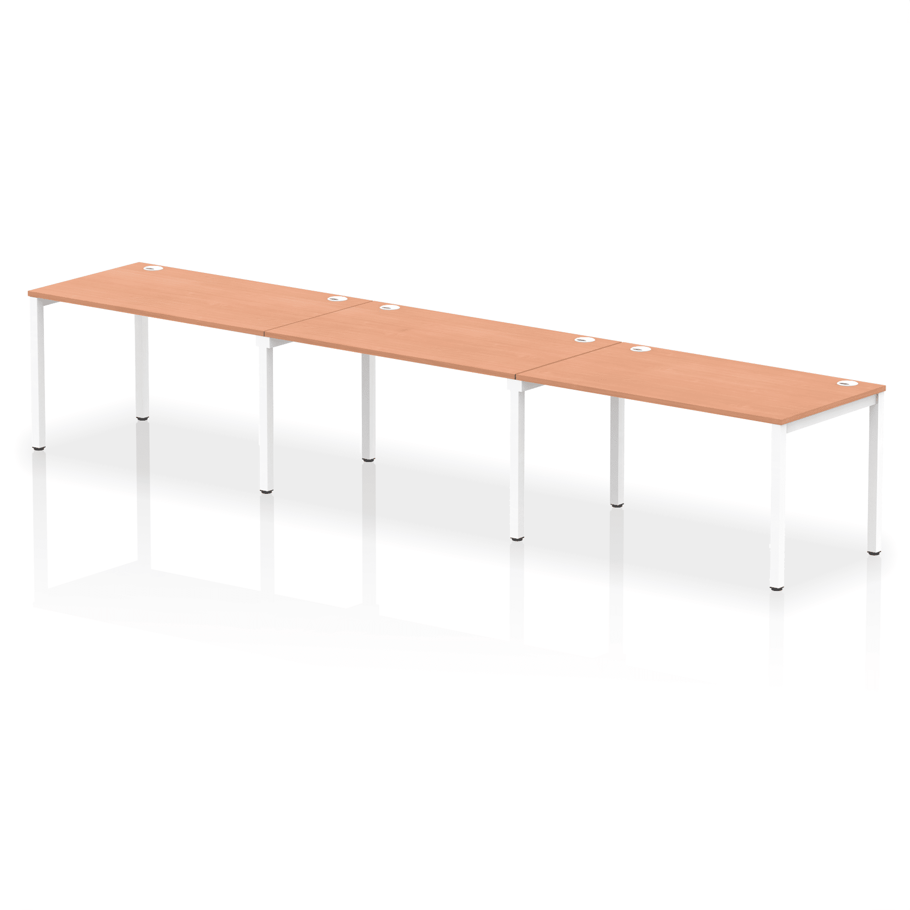 Impulse Single Row Bench Desk - 3 Person - Image 14