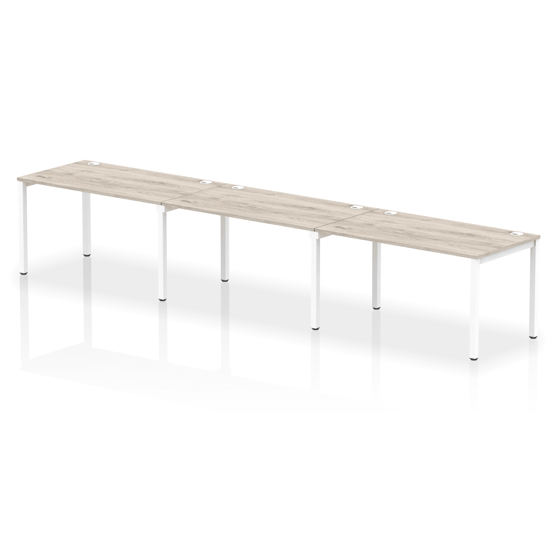 Impulse Single Row Bench Desk - 3 Person - Image 16