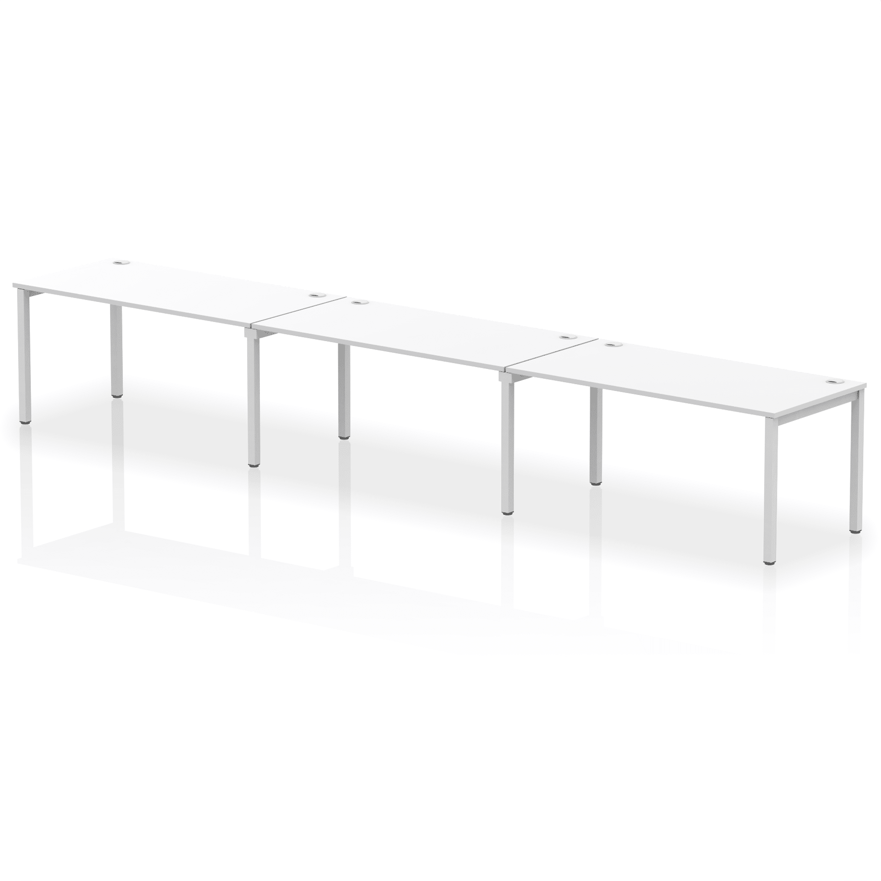 Impulse Single Row Bench Desk - 3 Person - Image 35