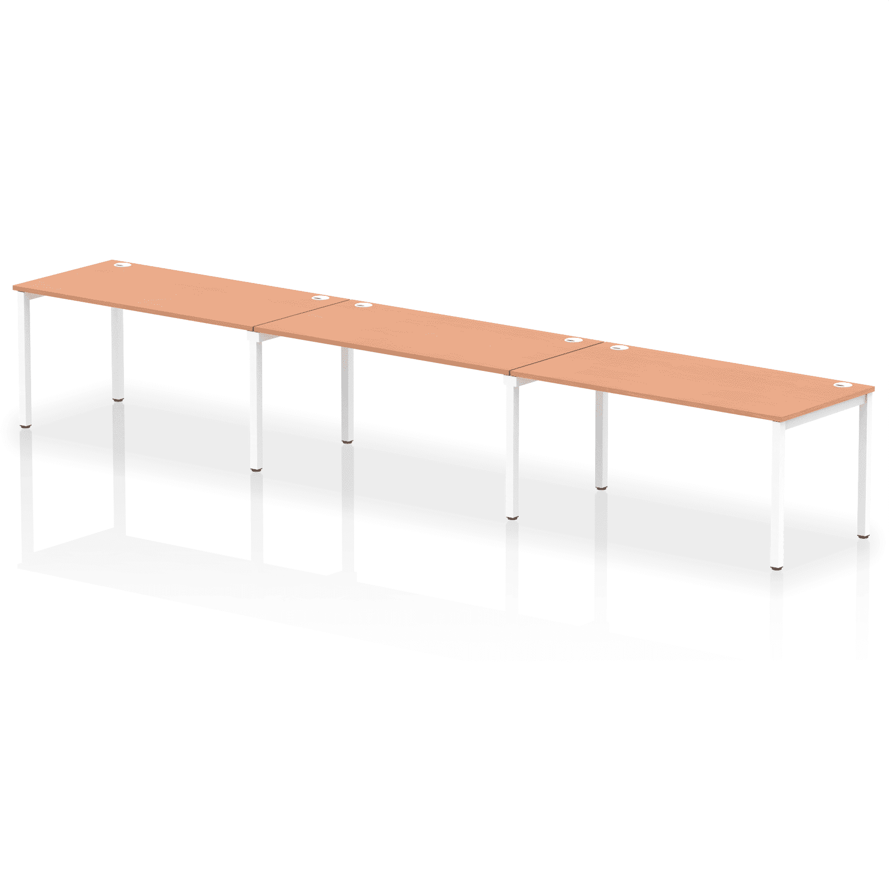 Impulse Single Row Bench Desk - 3 Person - Image 26