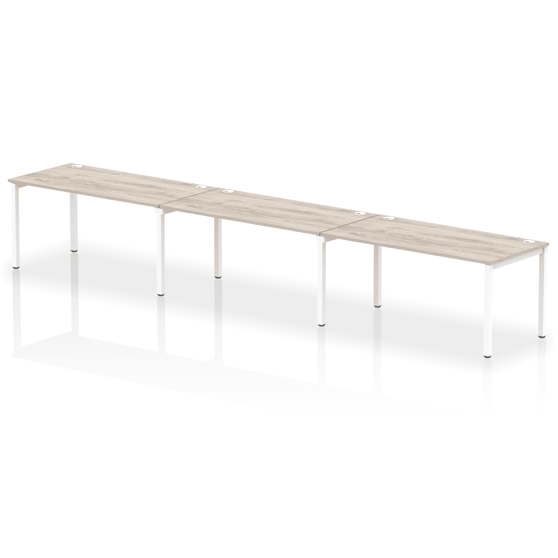 Impulse Single Row Bench Desk - 3 Person - Image 28