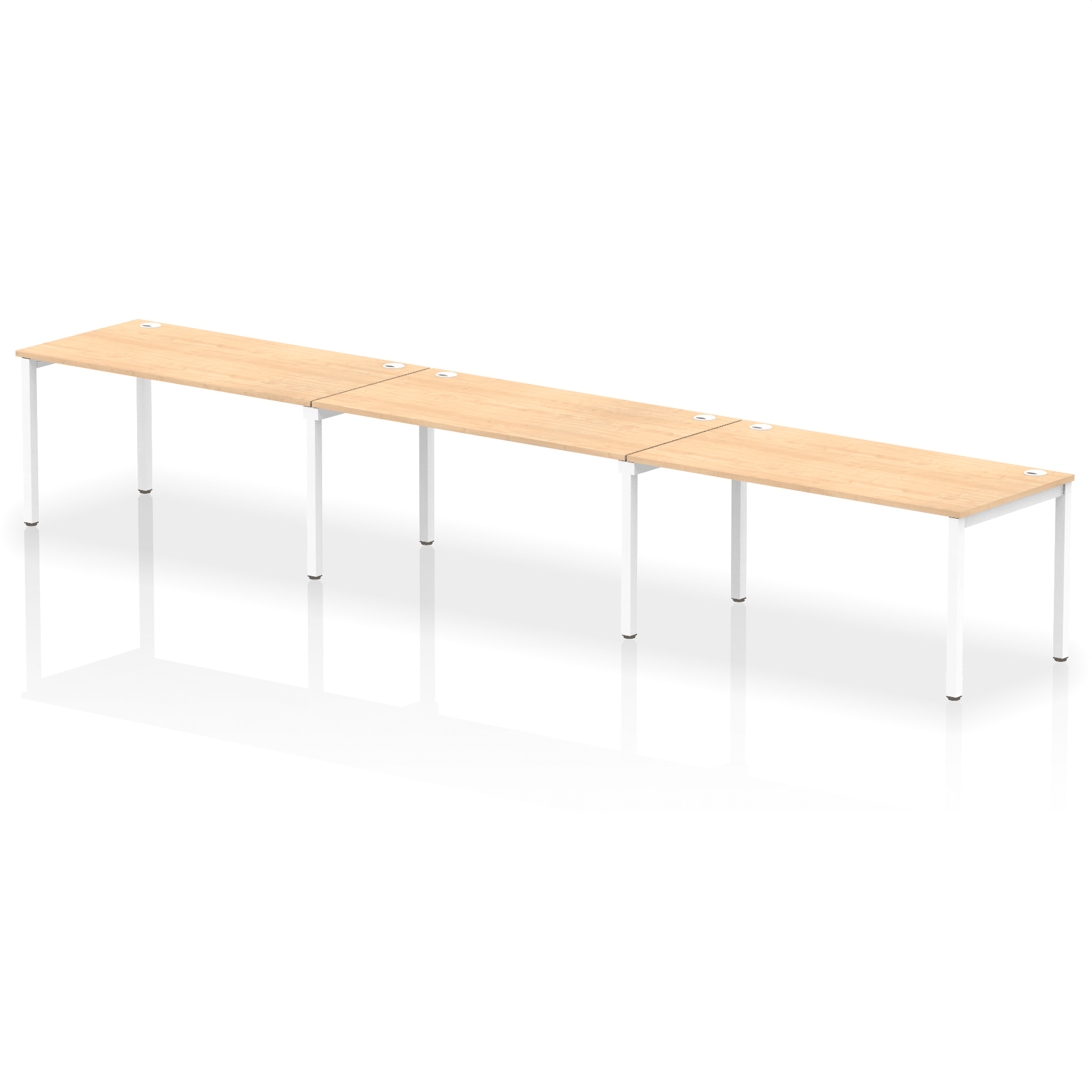 Impulse Single Row Bench Desk - 3 Person - Image 30