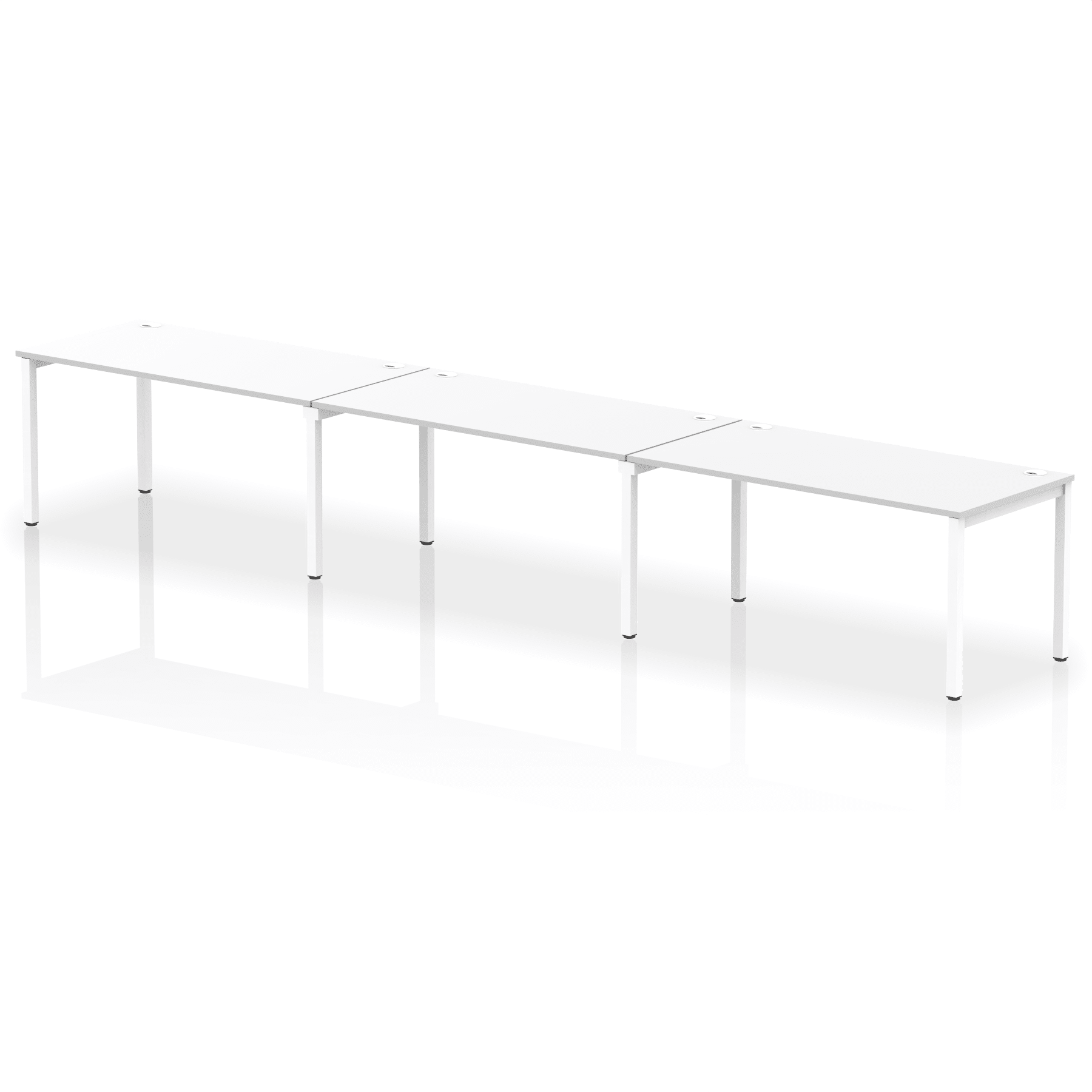 Impulse Single Row Bench Desk - 3 Person - Image 36