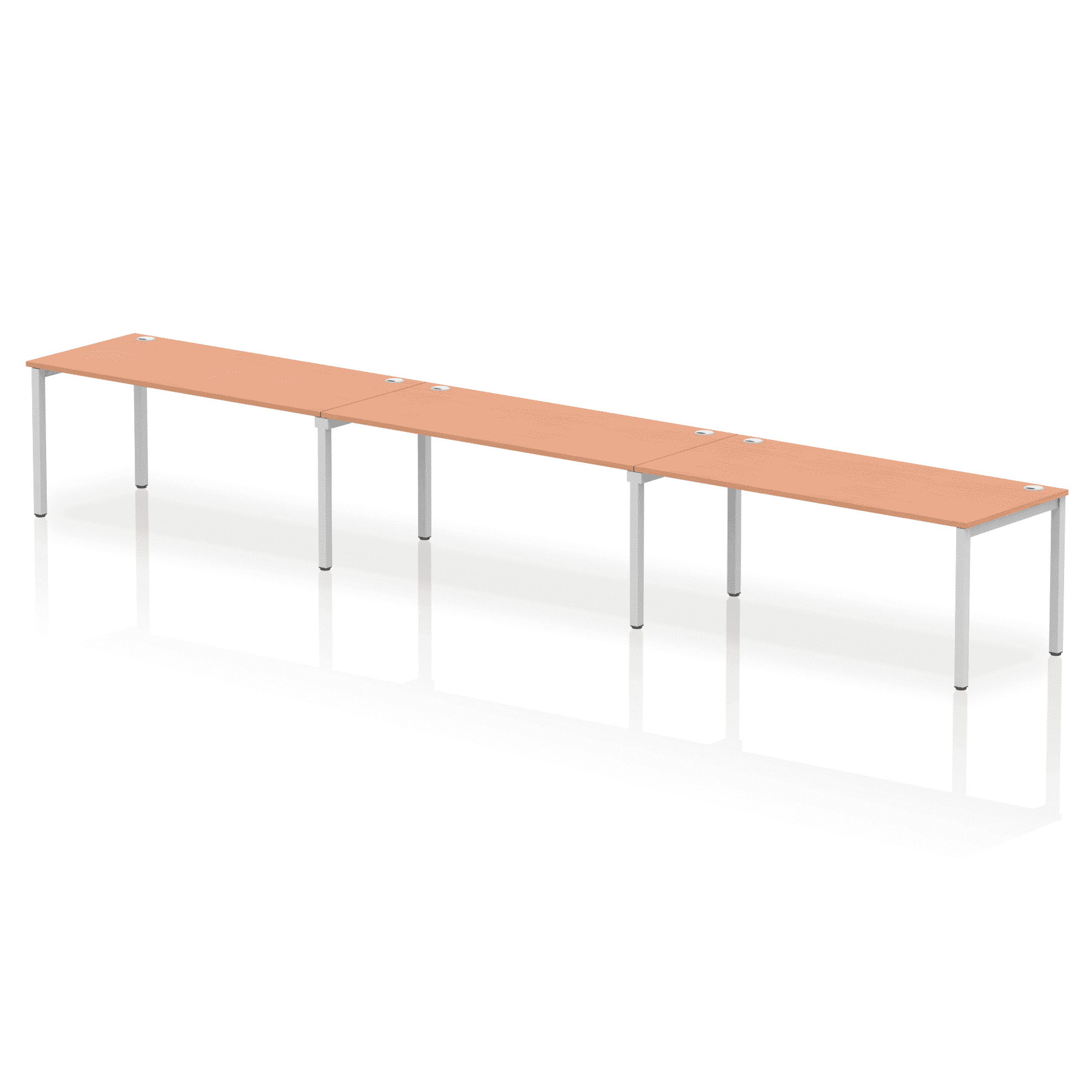 Impulse Single Row Bench Desk - 3 Person - Image 37