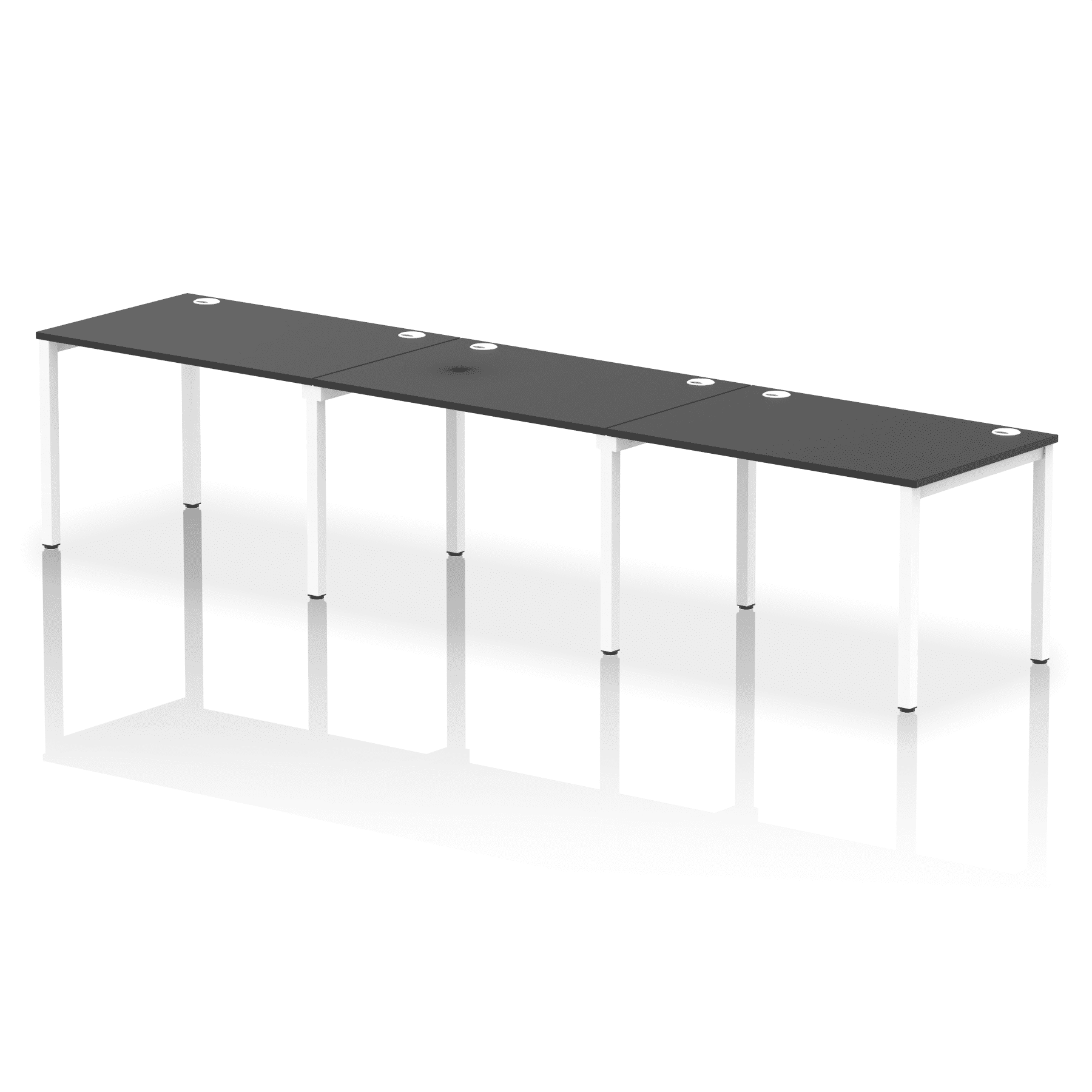 Impulse Single Row Bench Desk - 3 Person - Image 52