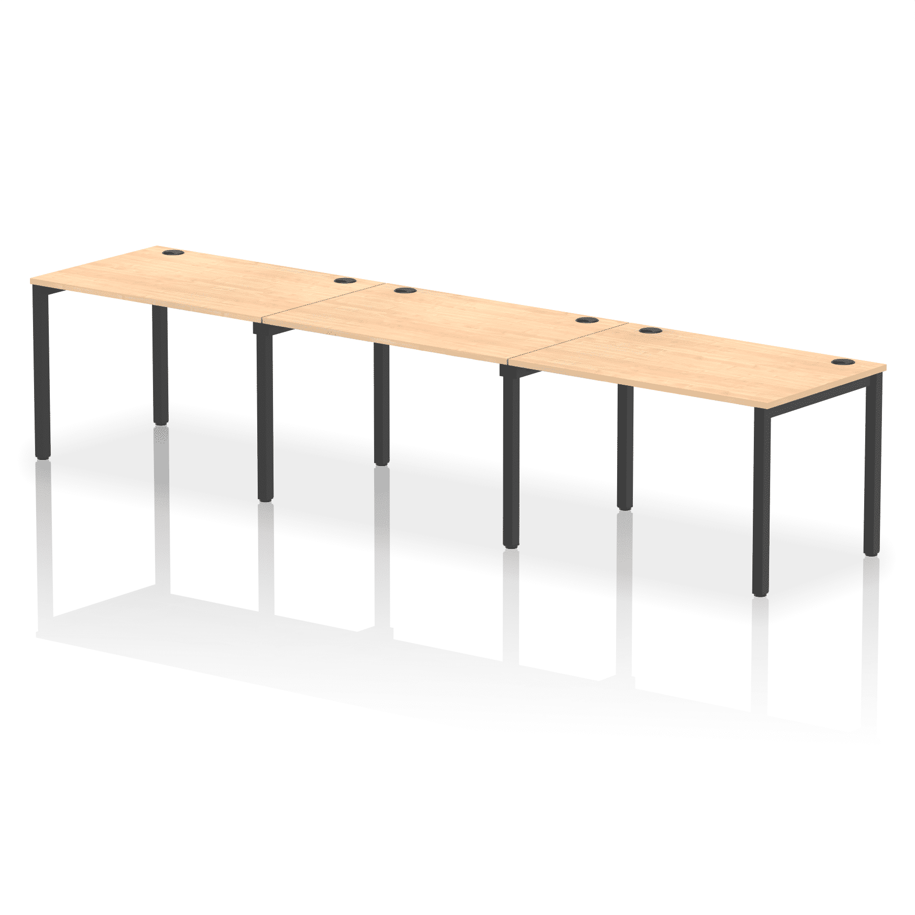 Impulse Single Row Bench Desk - 3 Person - Image 54