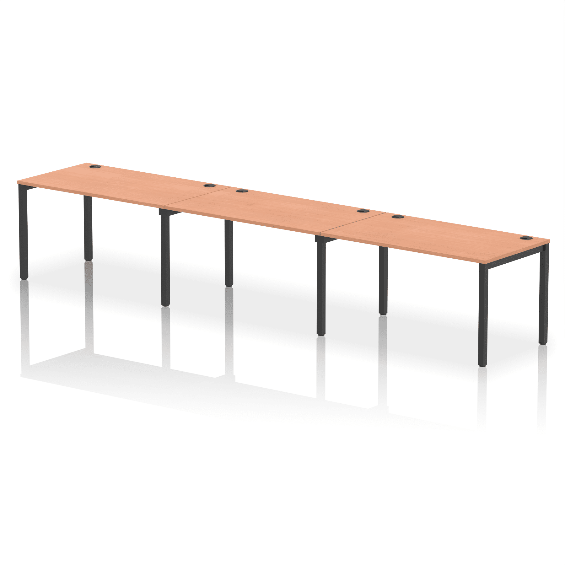 Impulse Single Row Bench Desk - 3 Person - Image 58