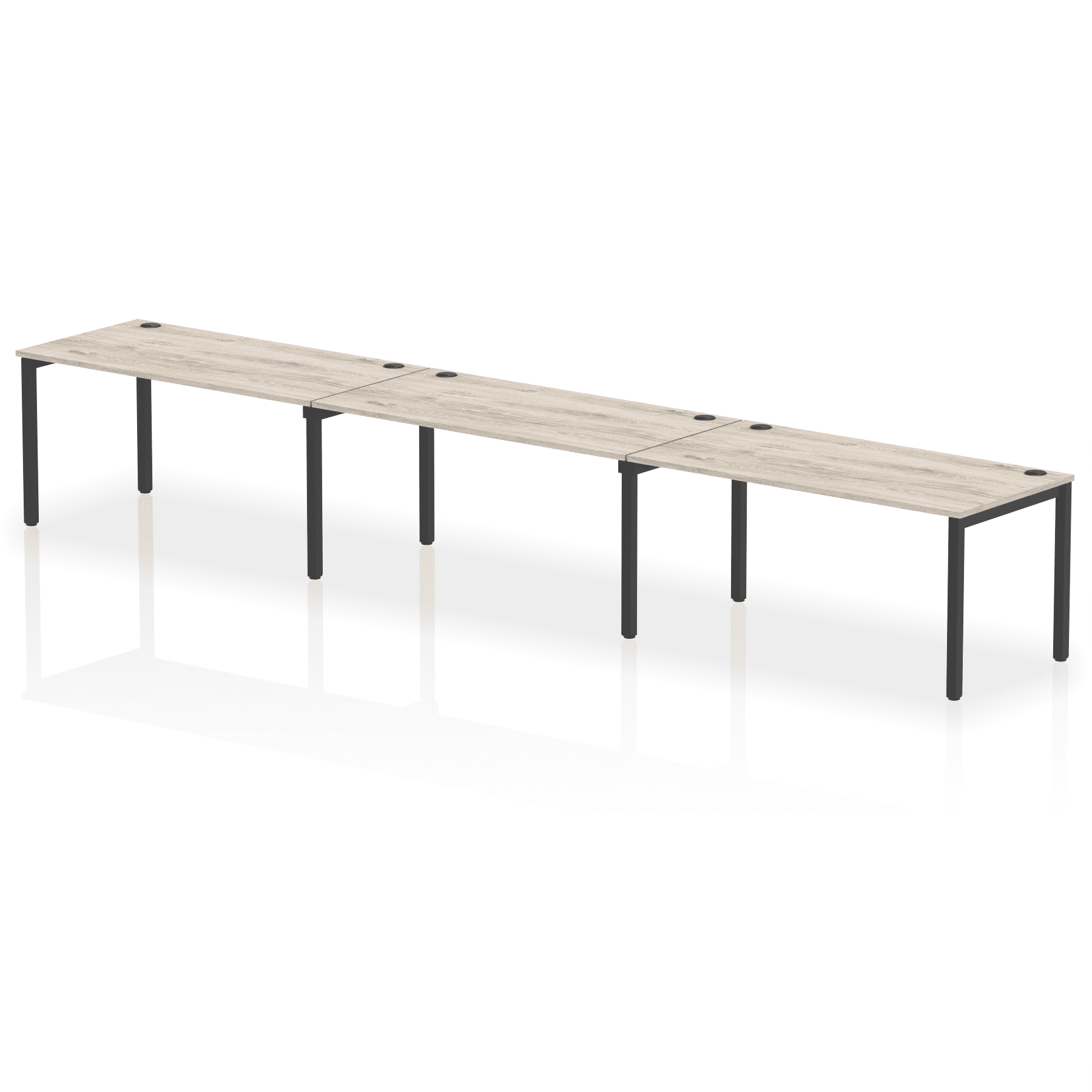 Impulse Single Row Bench Desk - 3 Person - Image 71